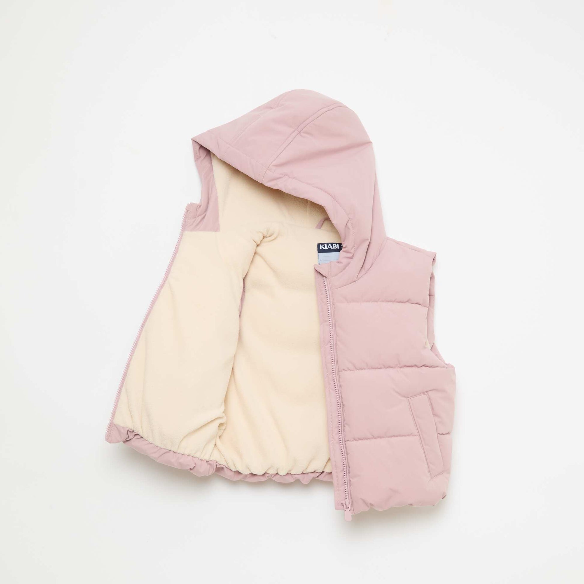 Doudoune sans manches matelassée ROSE