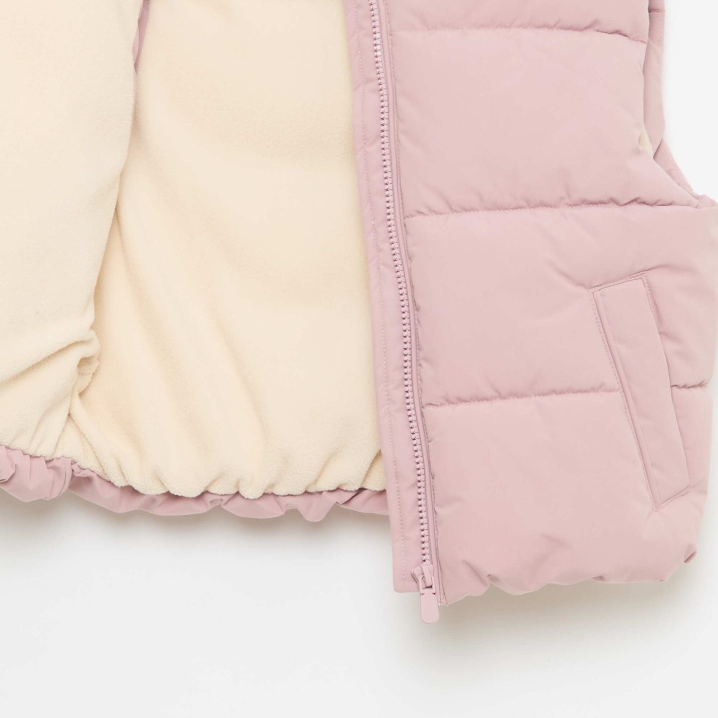 Doudoune sans manches matelassée ROSE