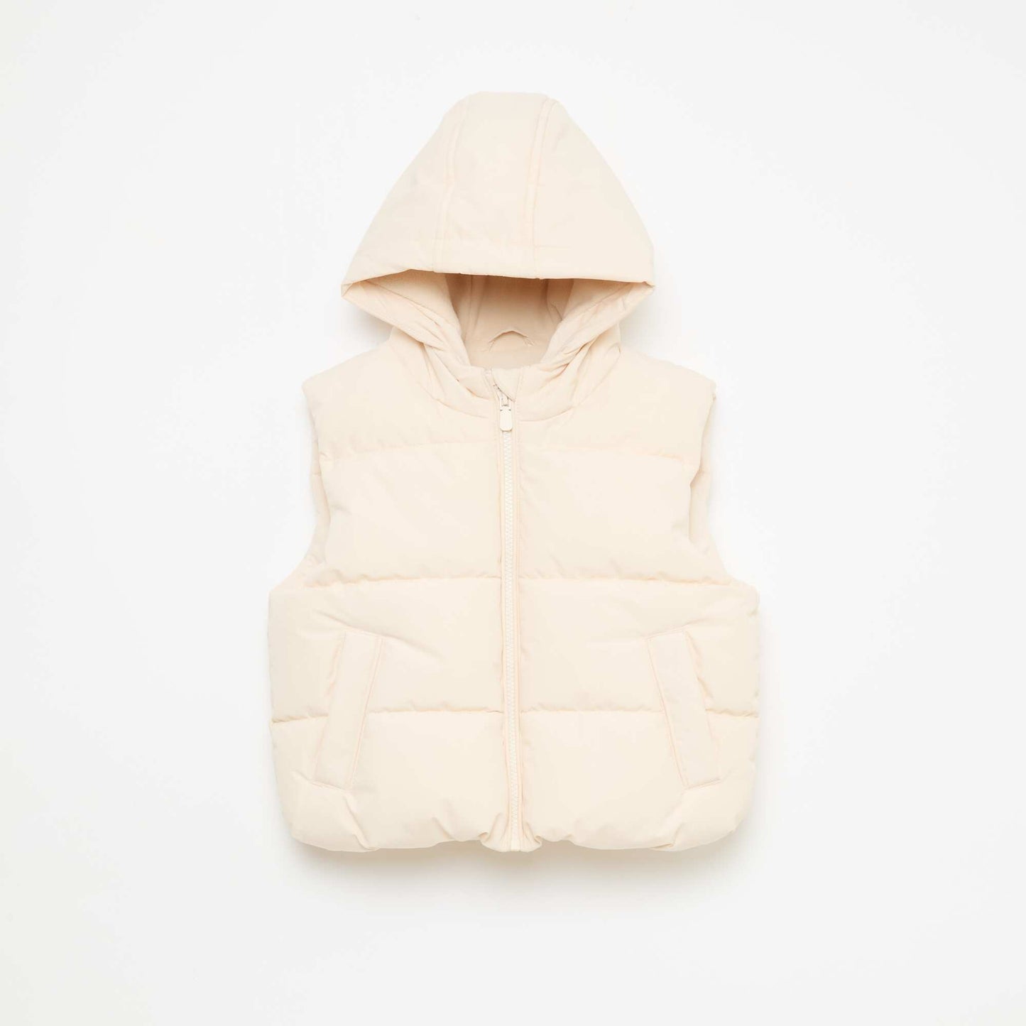 Doudoune sans manches matelassée BEIGE