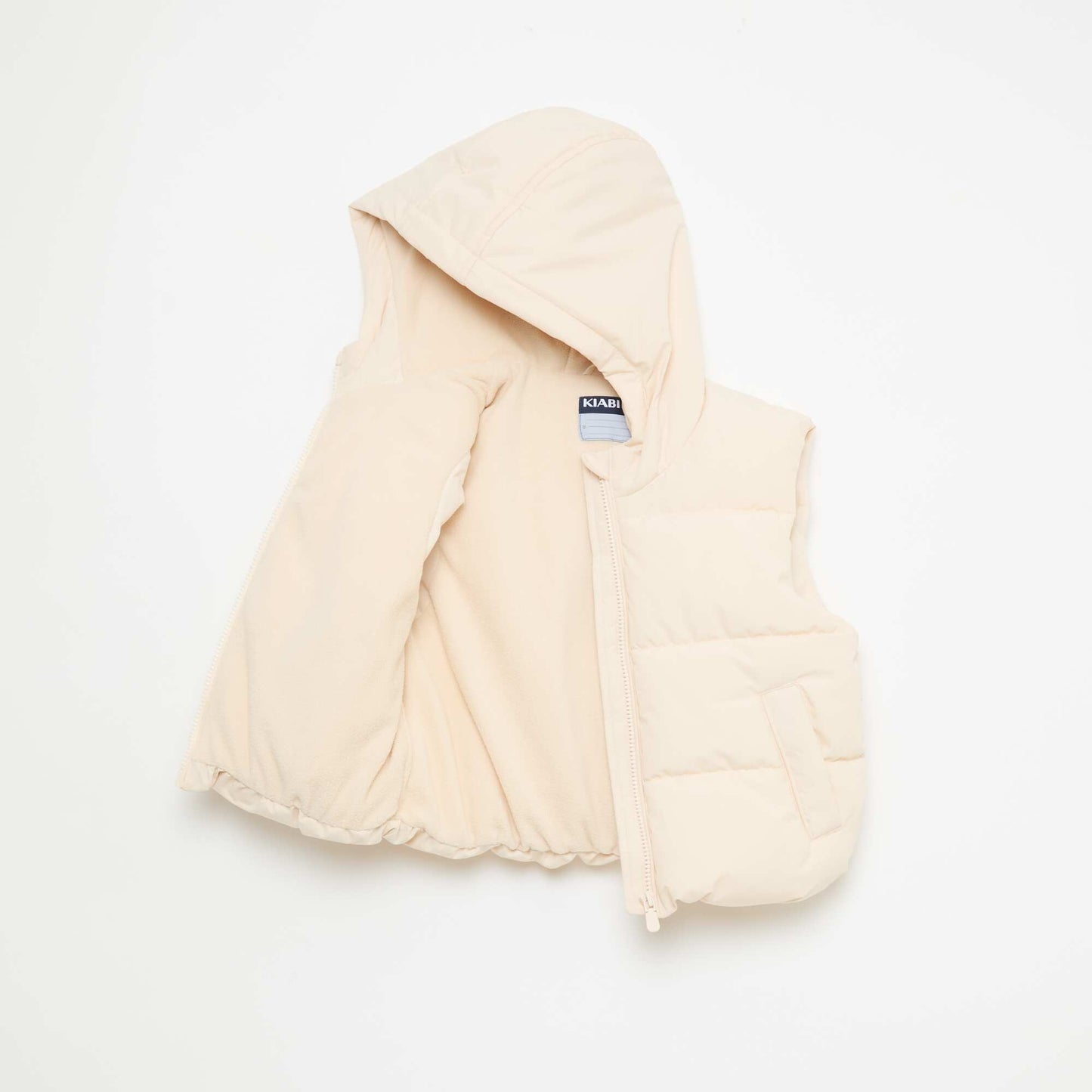 Doudoune sans manches matelassée BEIGE