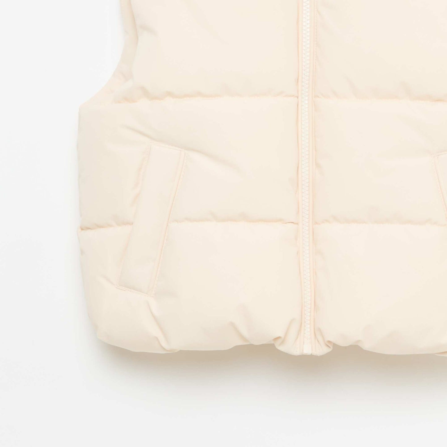 Doudoune sans manches matelassée BEIGE