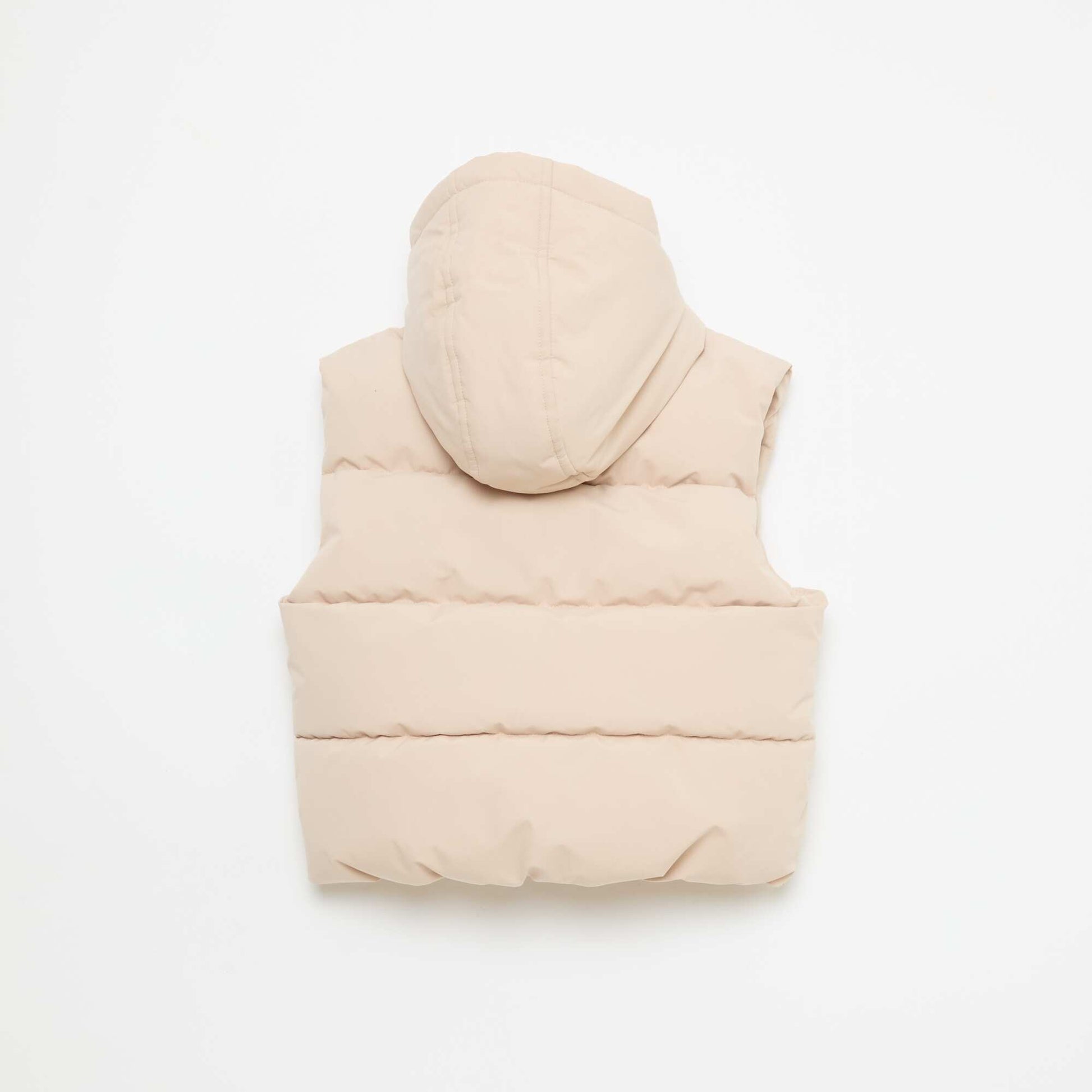 Doudoune sans manches matelassée BEIGE