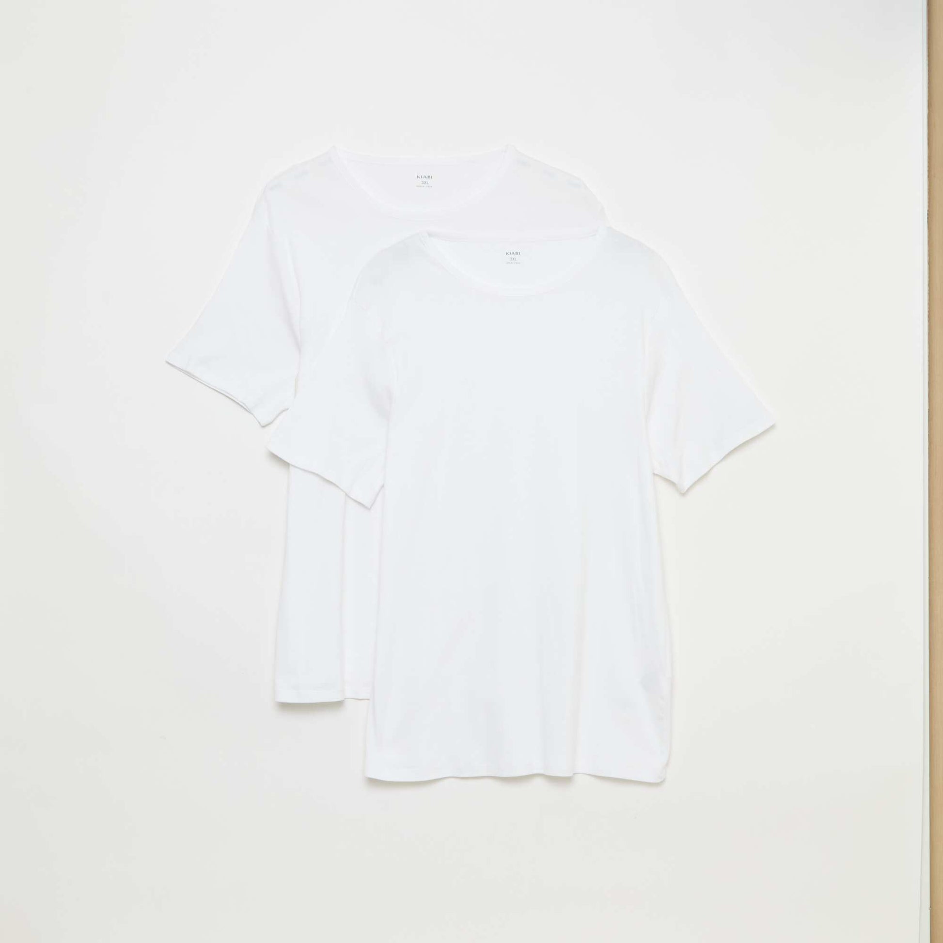 Lot de t-shirt en maille jersey - 2 pièces BLANC