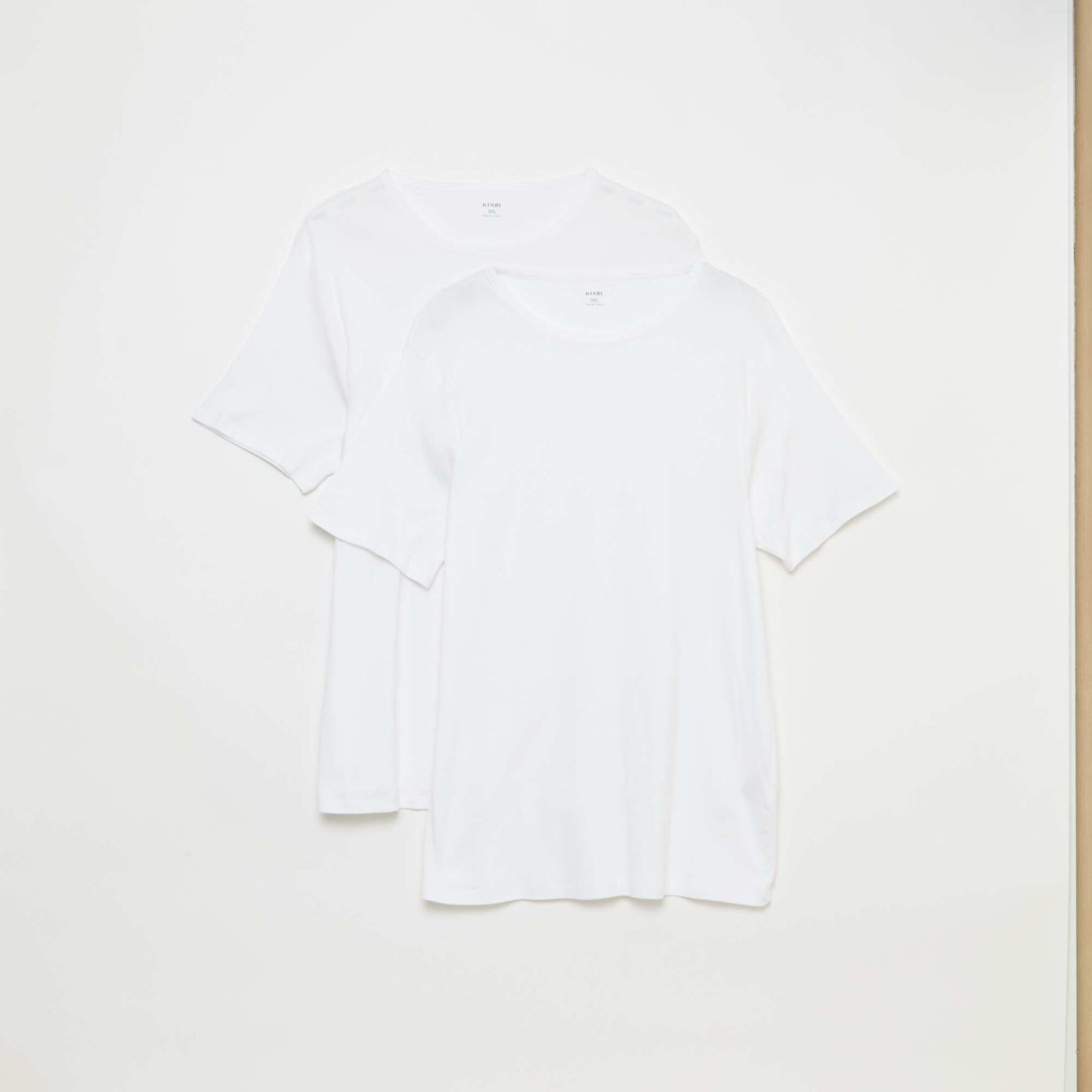 Lot de t-shirt en maille jersey - 2 pièces BLANC