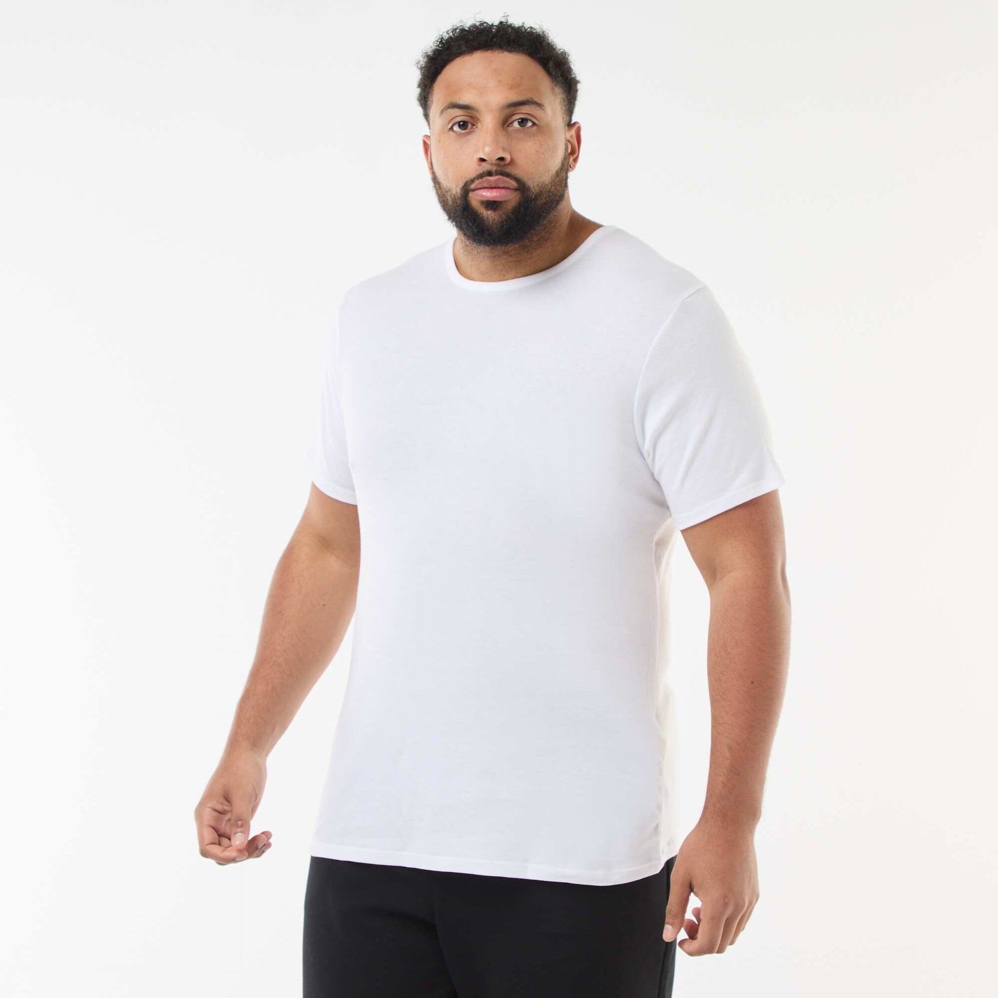 Lot de t-shirt en maille jersey - 2 pièces BLANC
