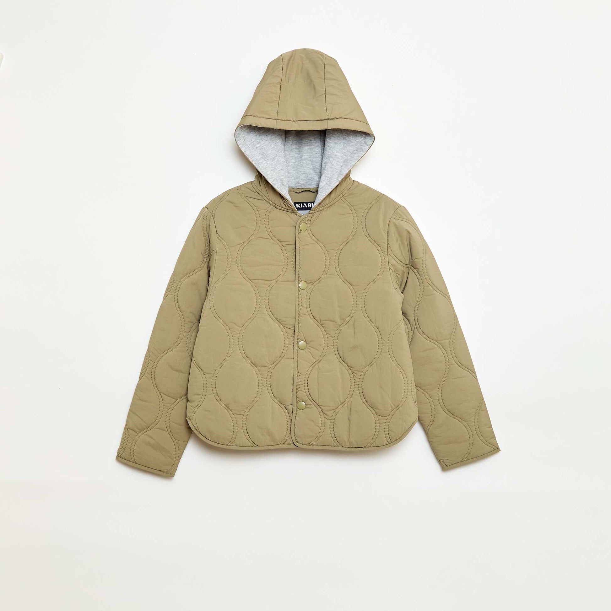 Blouson à capuche matelassé KAKI