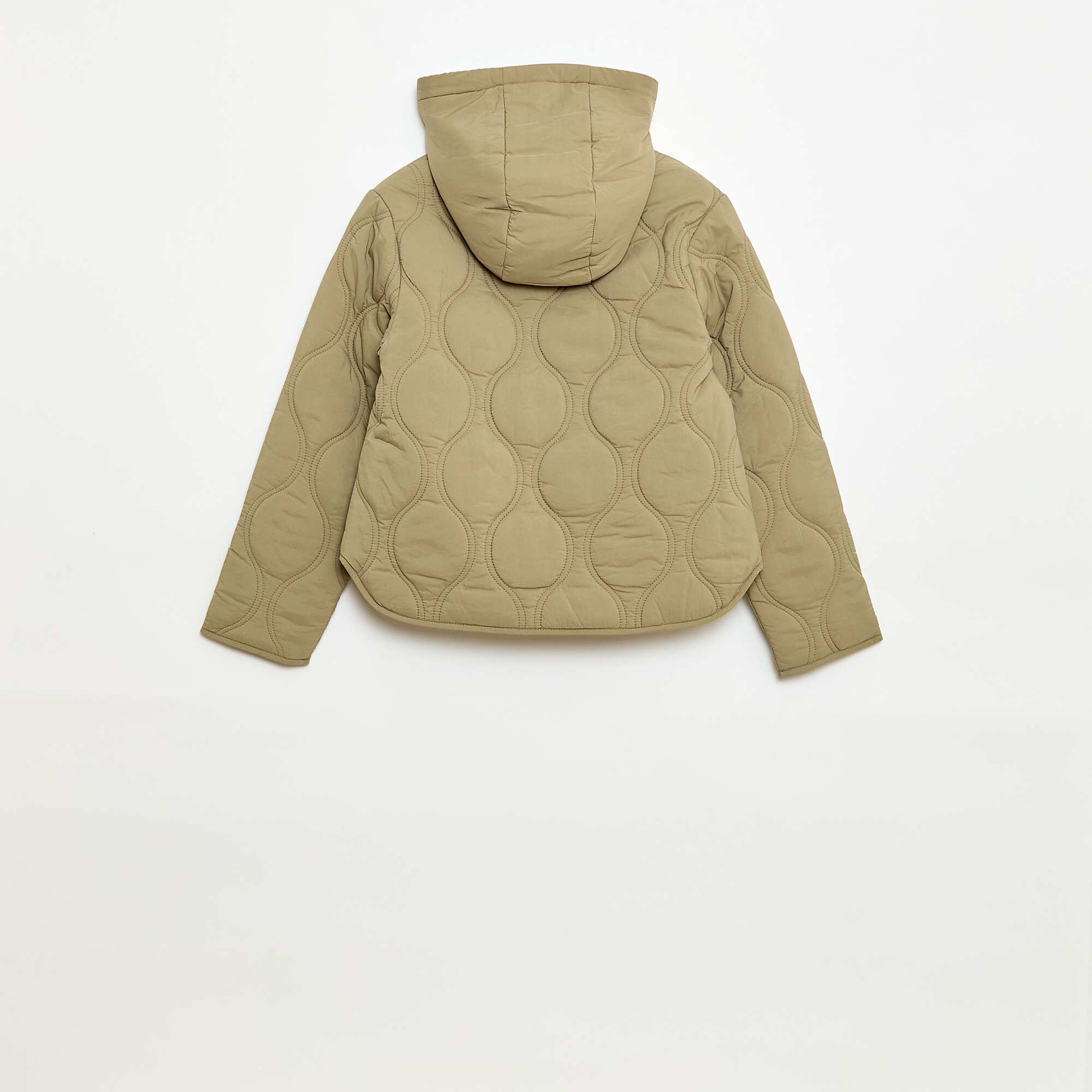 Blouson à capuche matelassé KAKI