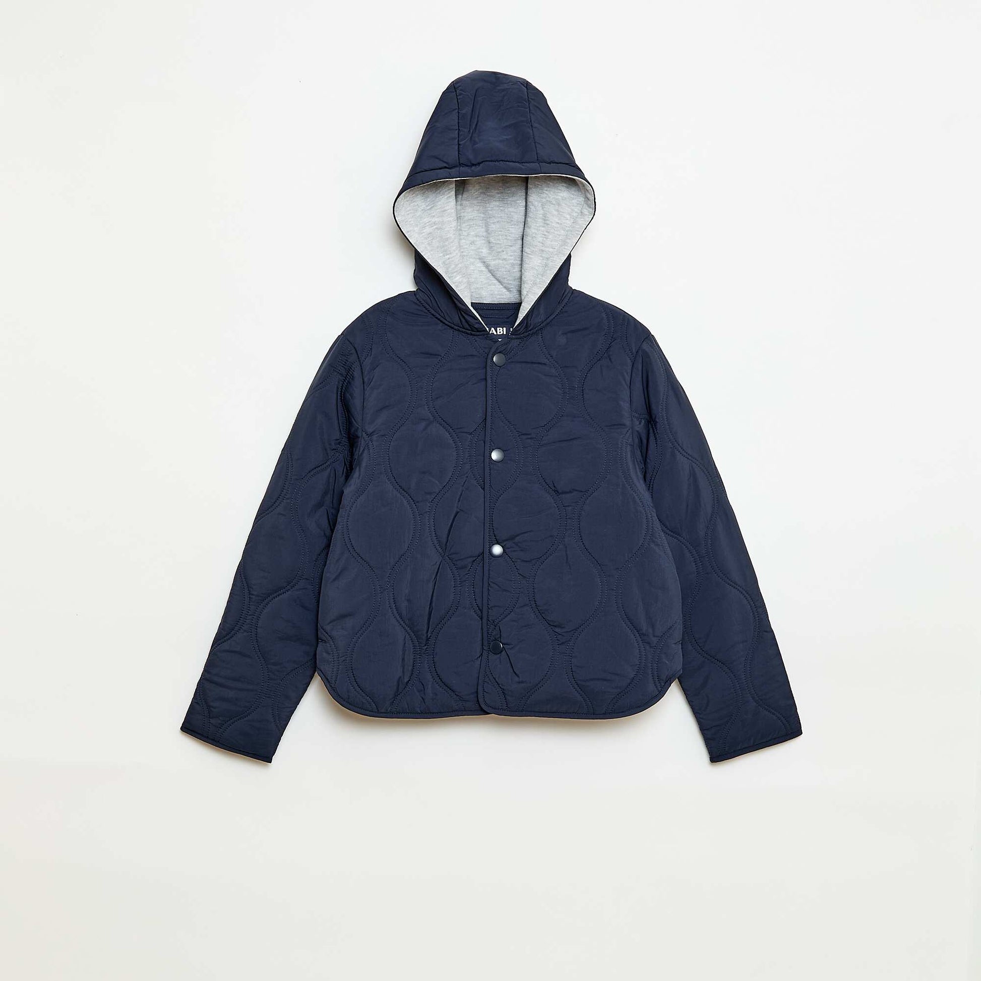 Blouson à capuche matelassé BLEU