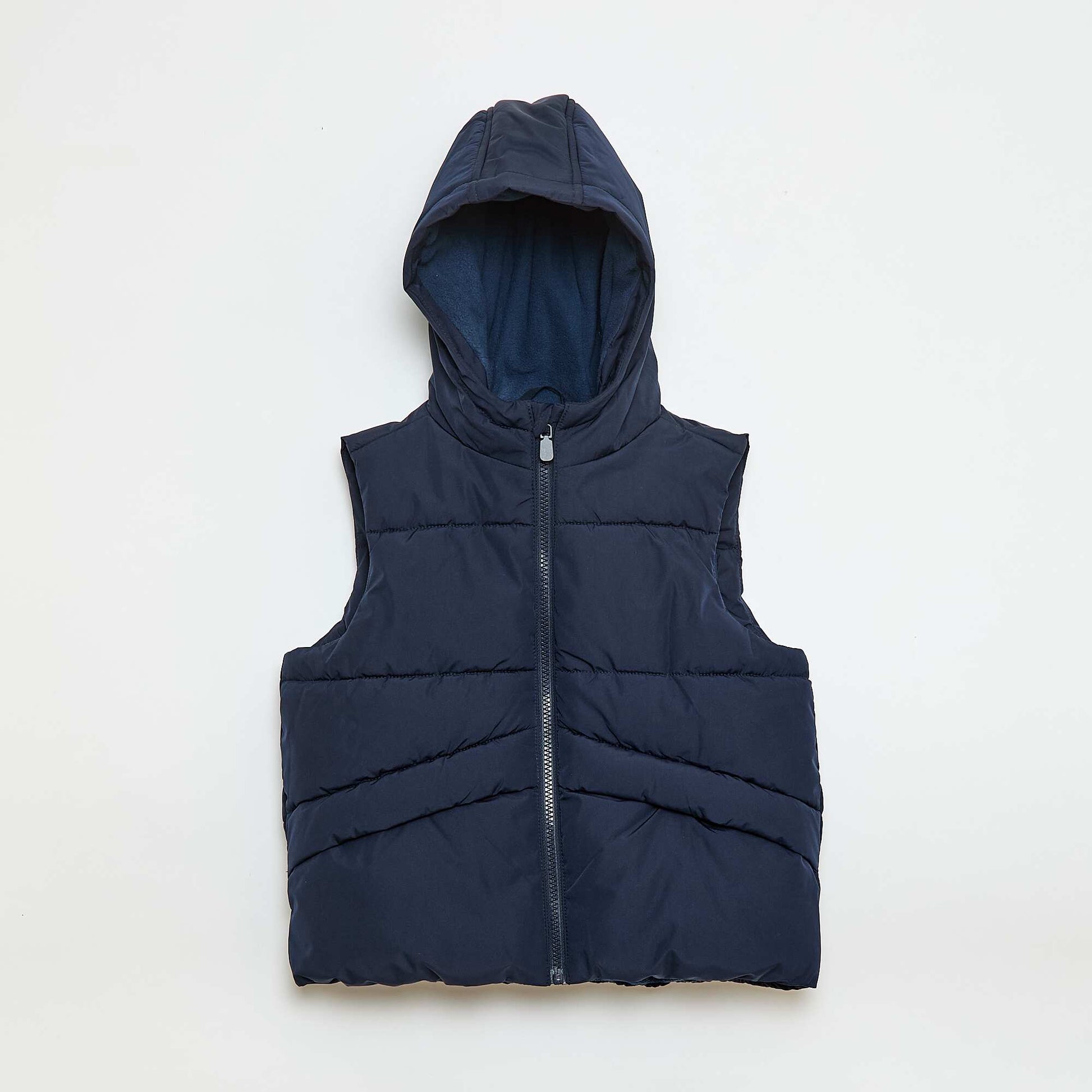 Doudoune sans manches à capuche BLEU