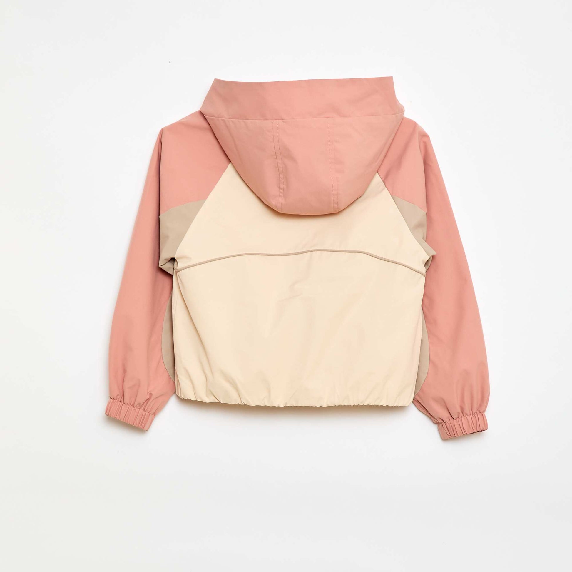 Blouson coupe-vent à capuche BLANC