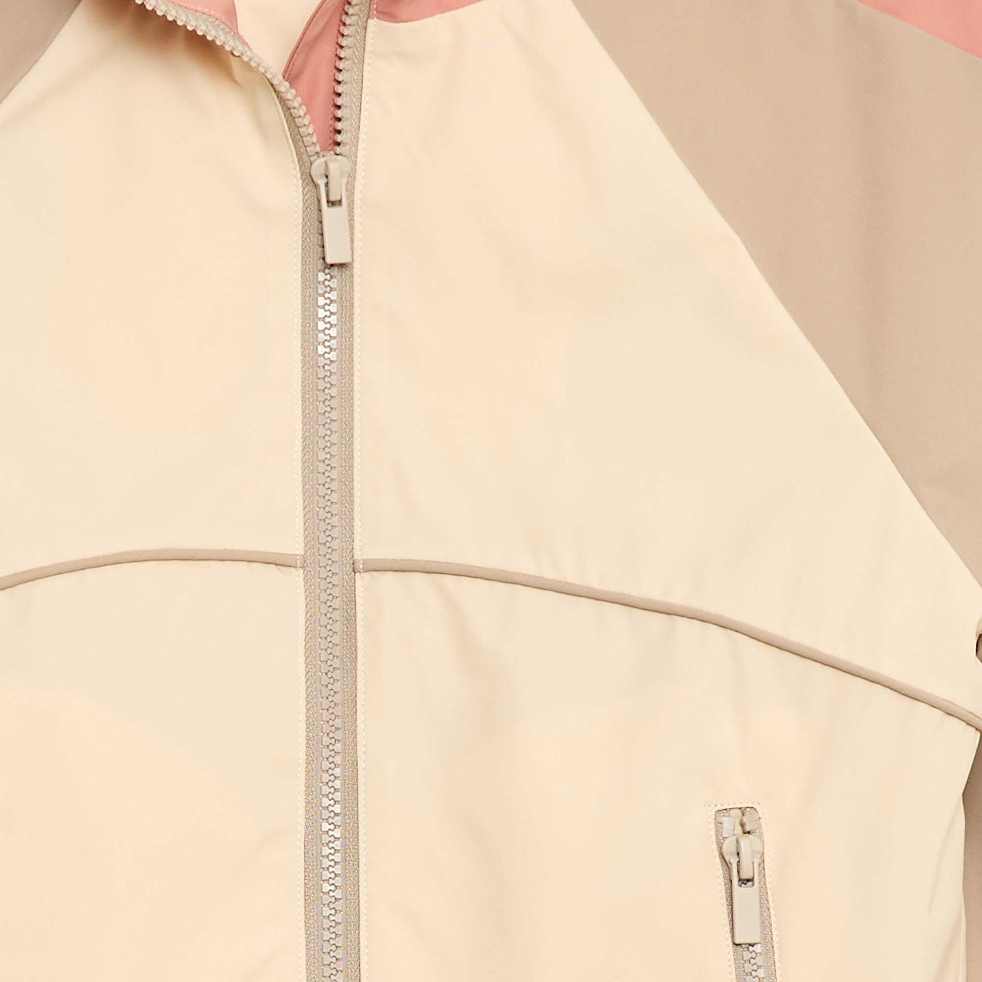 Blouson coupe-vent à capuche BLANC