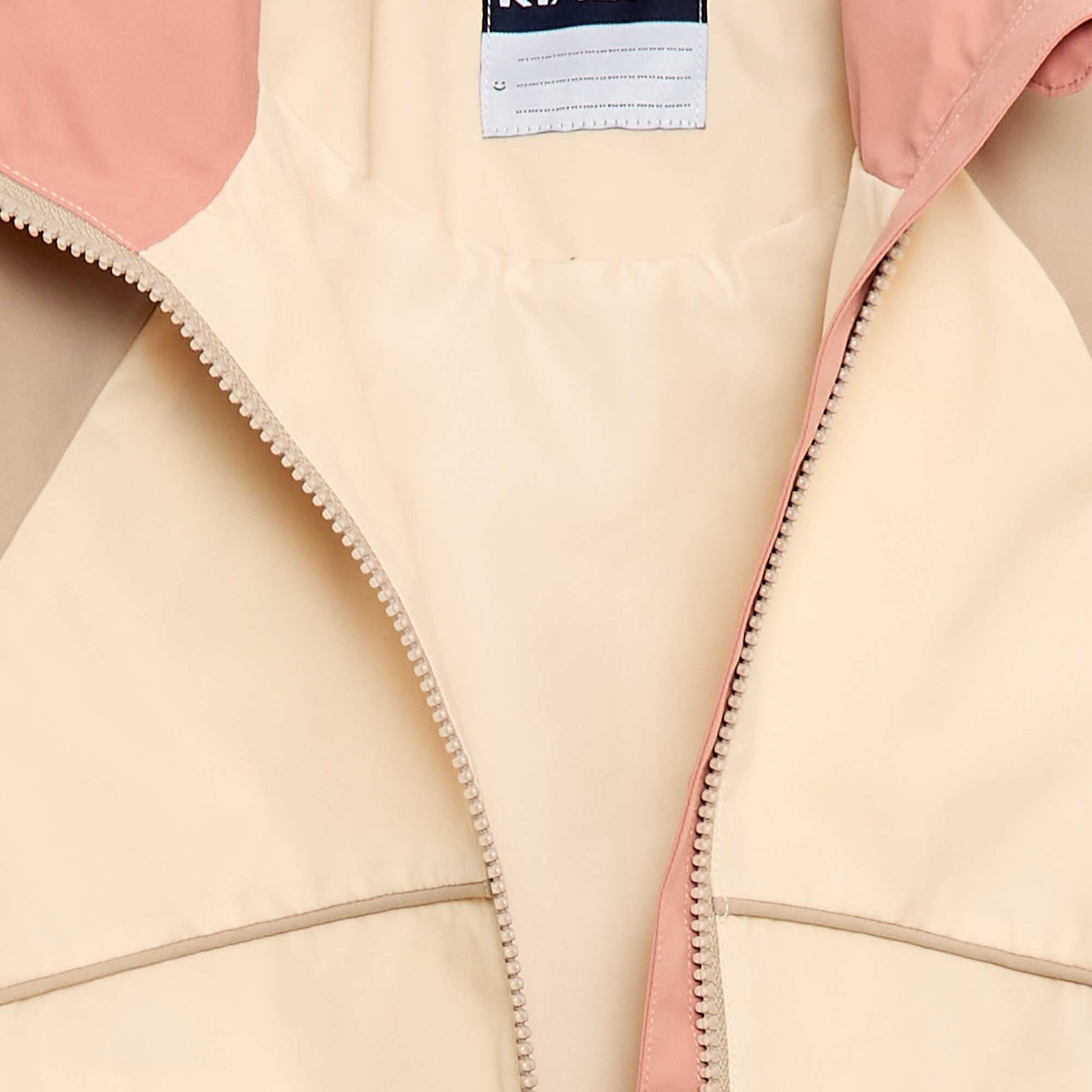 Blouson coupe-vent à capuche BLANC