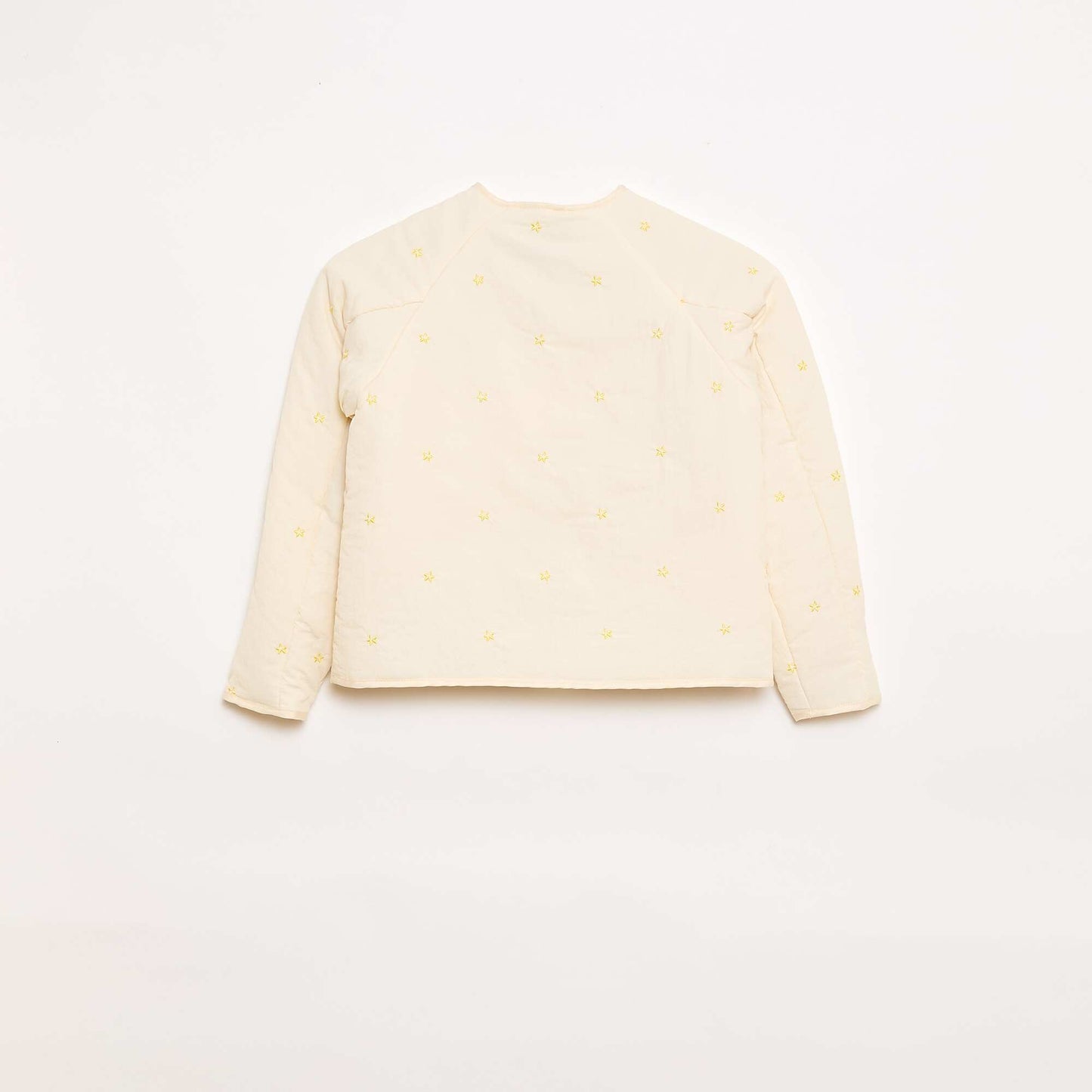 Veste matelassée avec motif brodé BEIGE