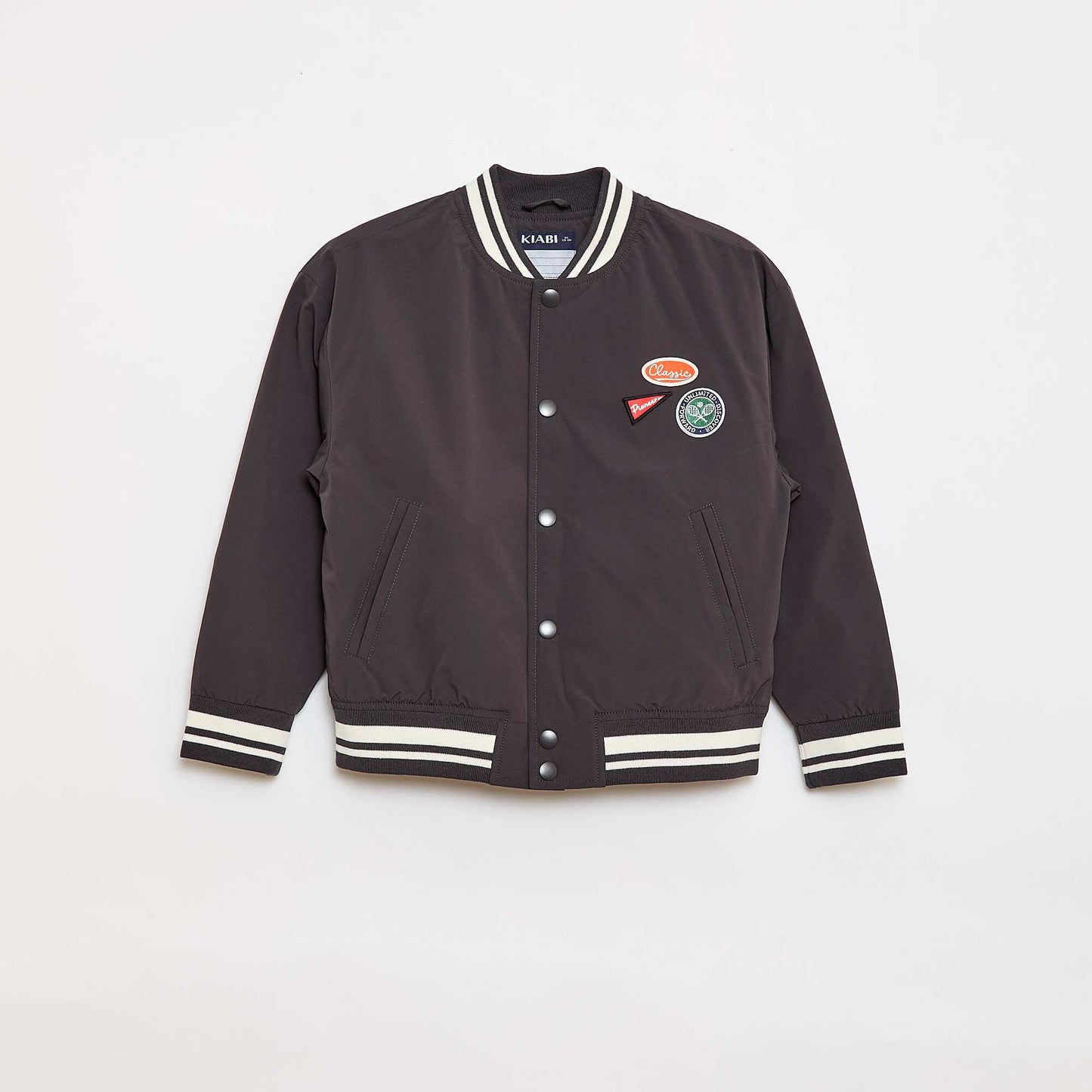 Blouson forme aviateur à pressions NOIR
