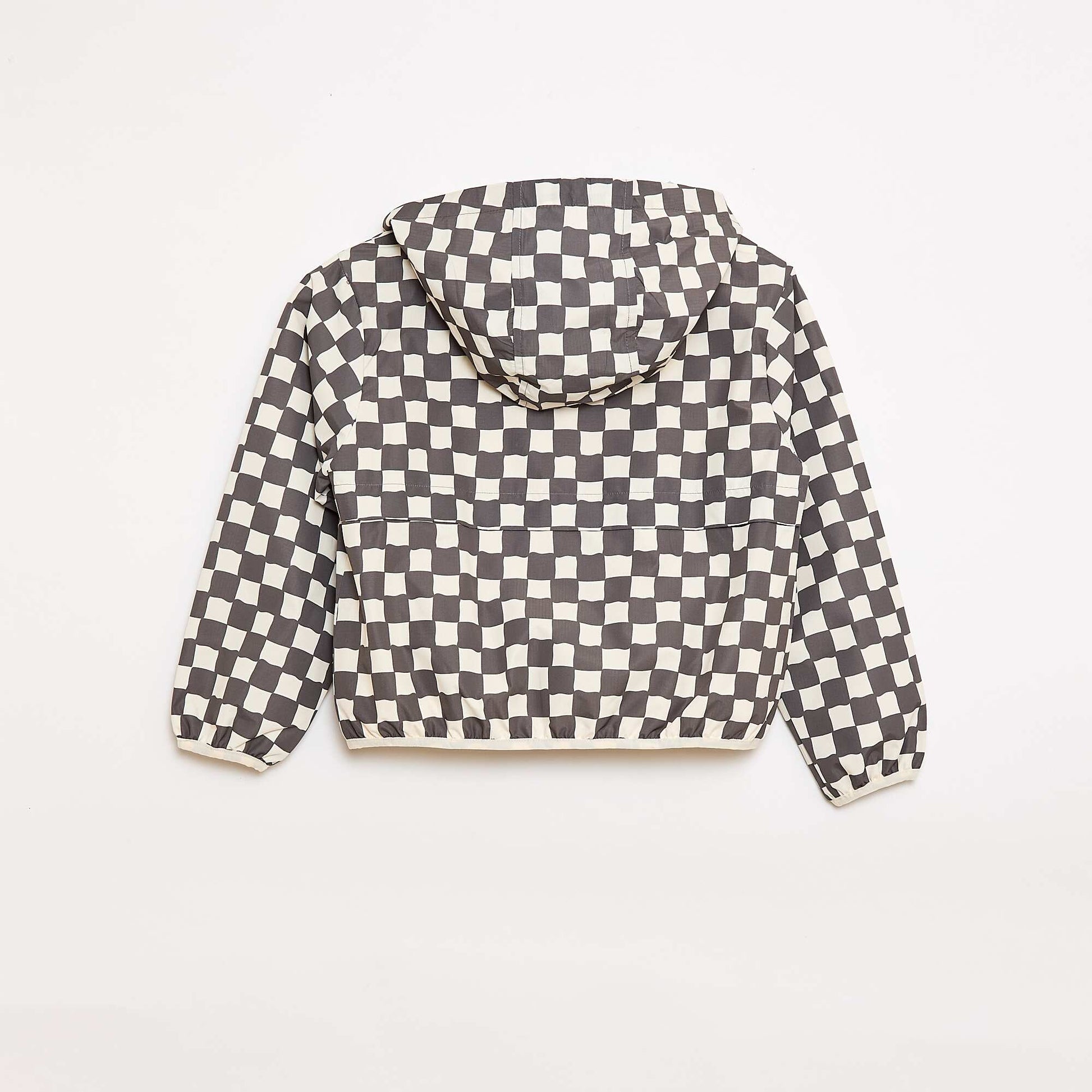 Blouson coupe-vent à capuche à capuche GRIS