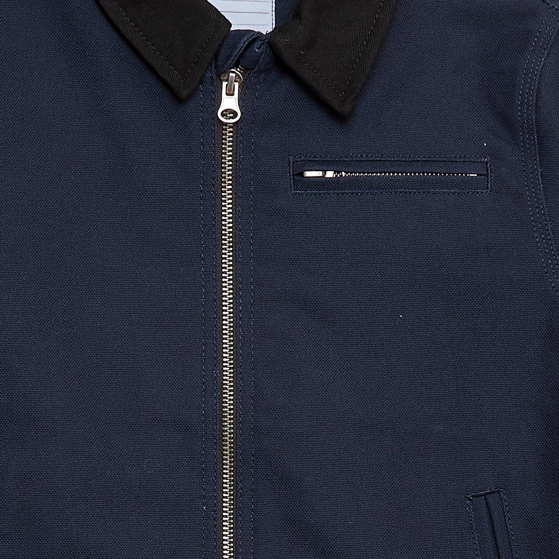 Veste zippée façon workwear BLEU