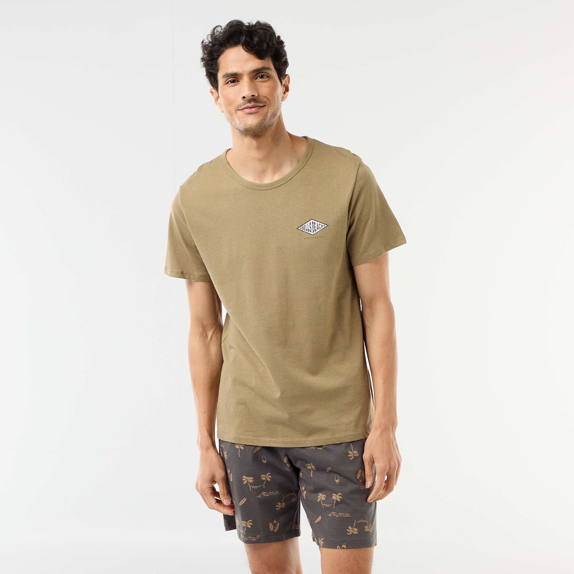 Ensemble pyjama court t-shirt + short - 2 pièces VERT