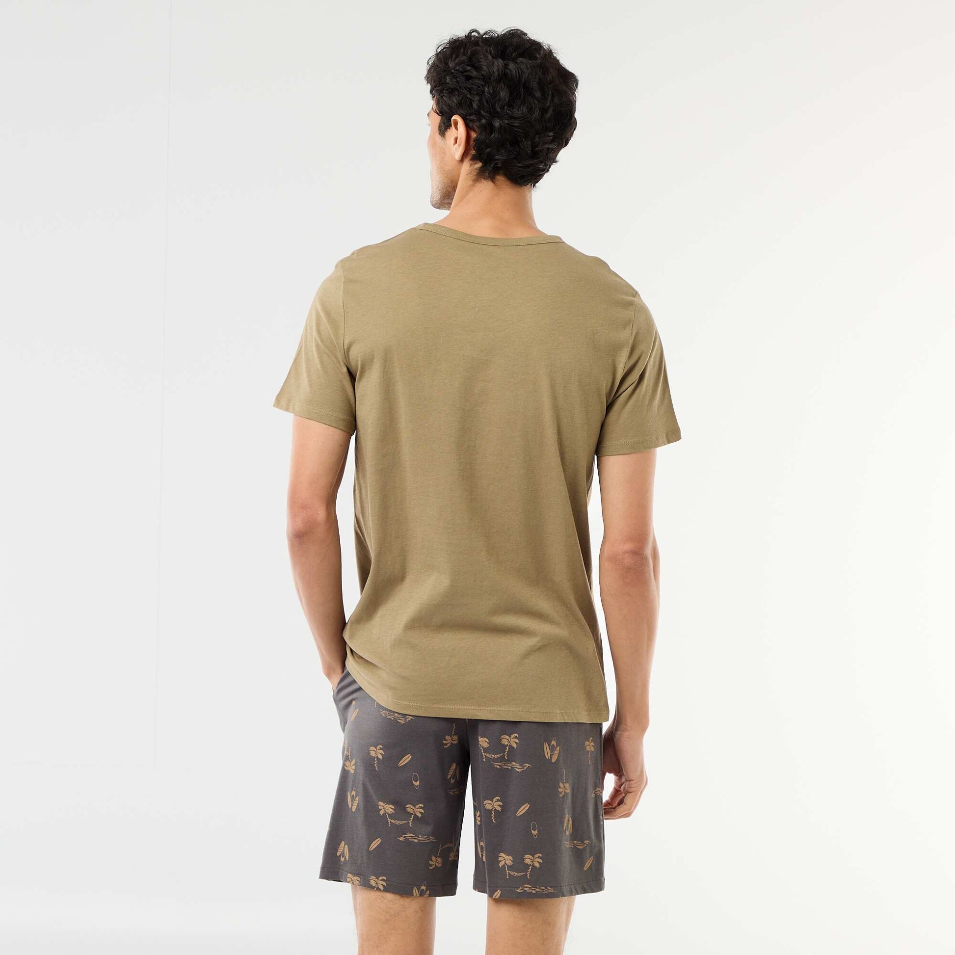 Ensemble pyjama court t-shirt + short - 2 pièces VERT