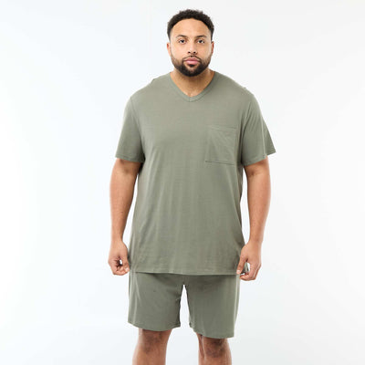 Ensemble pyjama court t-shirt + short - 2 pièces VERT