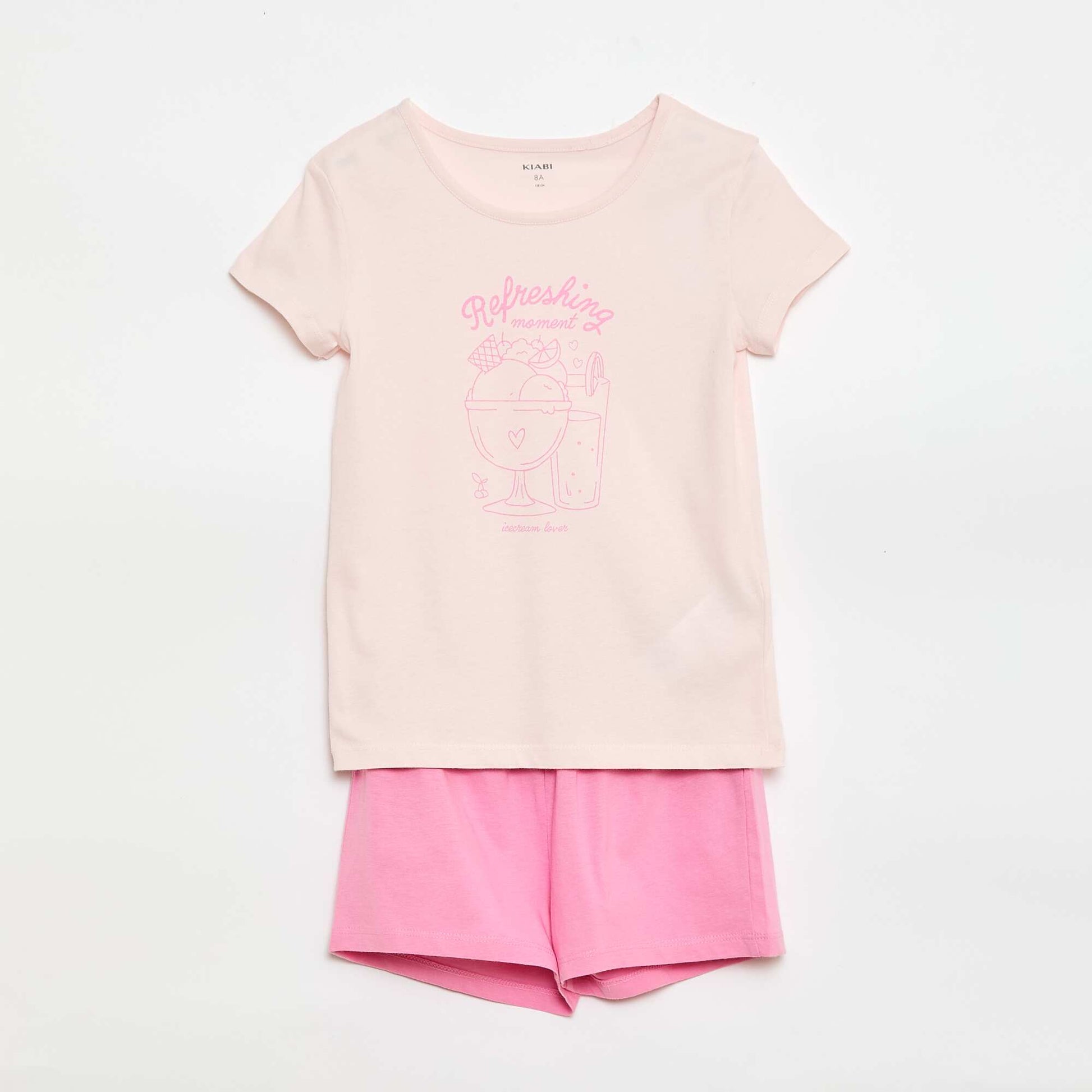 Ensemble pyjama court - 2 pièces ROSE