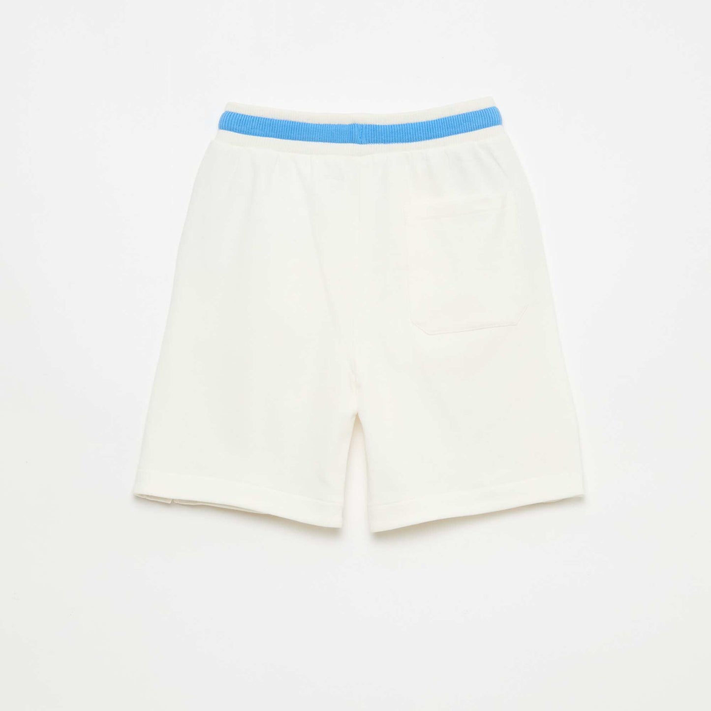 Bermuda en molleton BLANC