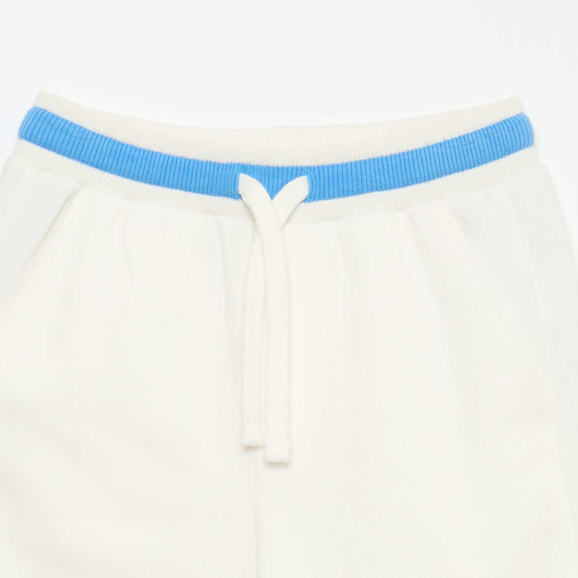 Bermuda en molleton BLANC