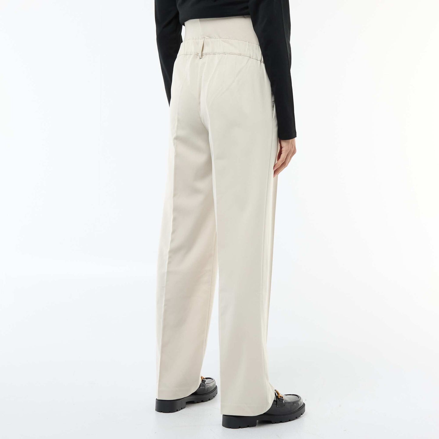 Pantalon de maternité coupe large de maternité GRIS