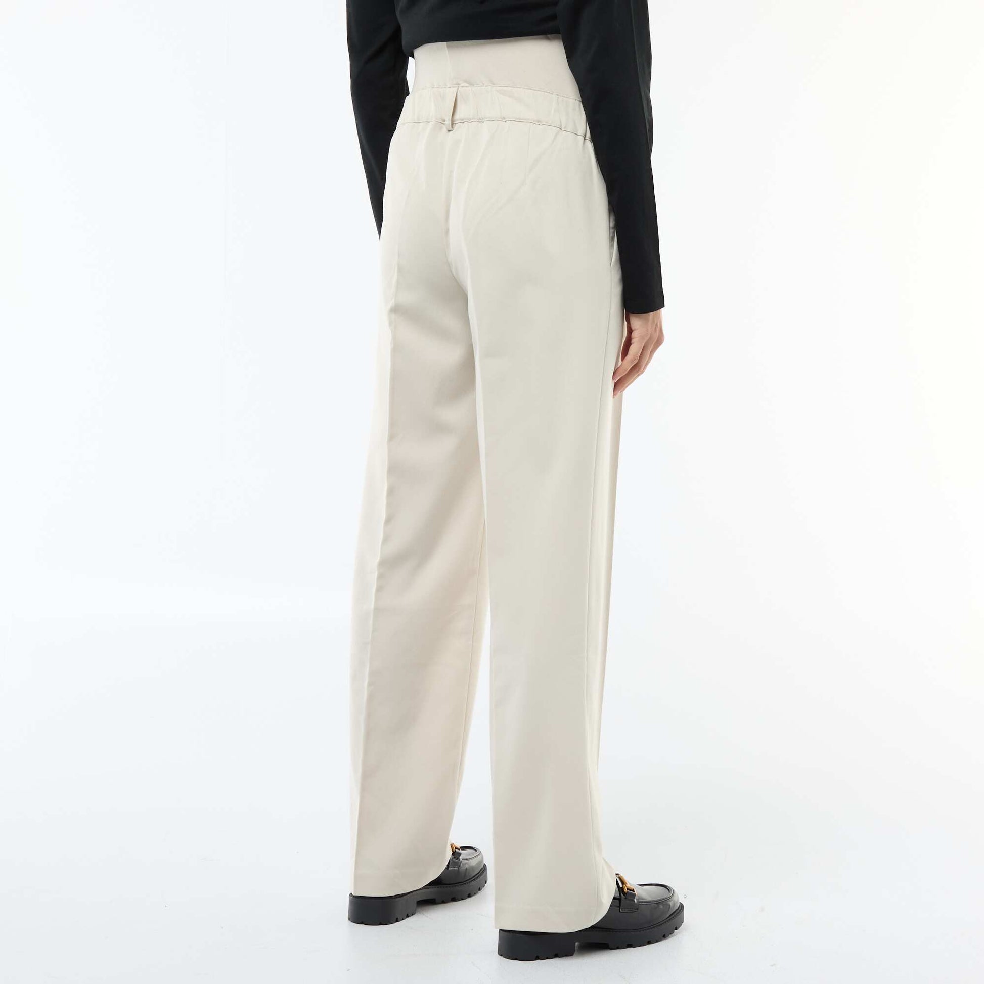 Pantalon de maternité coupe large de maternité GRIS
