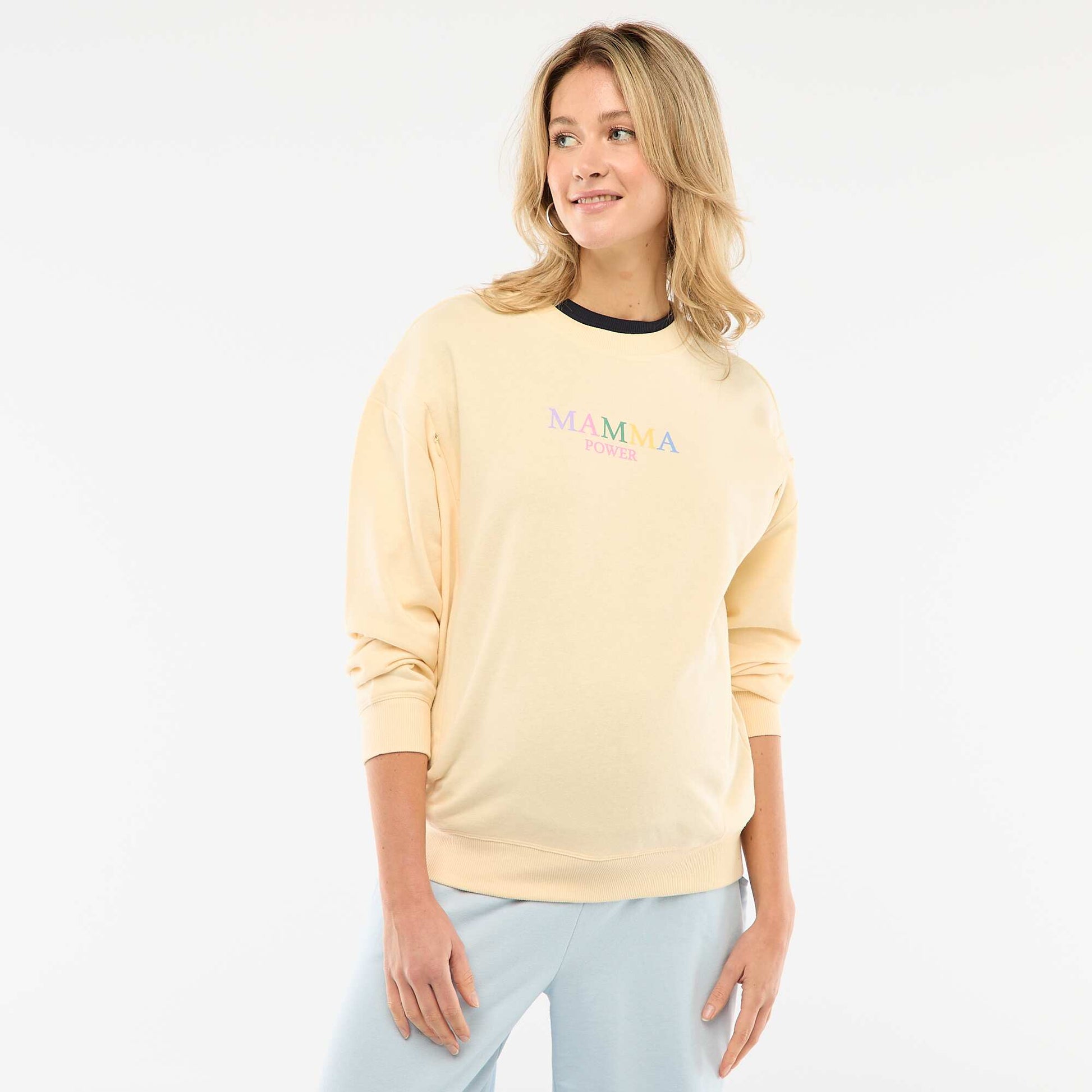Sweat d'allaitement JAUNE