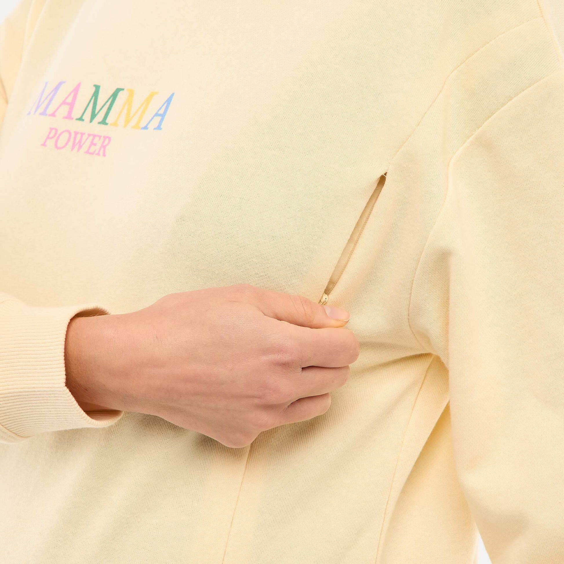 Sweat d'allaitement JAUNE