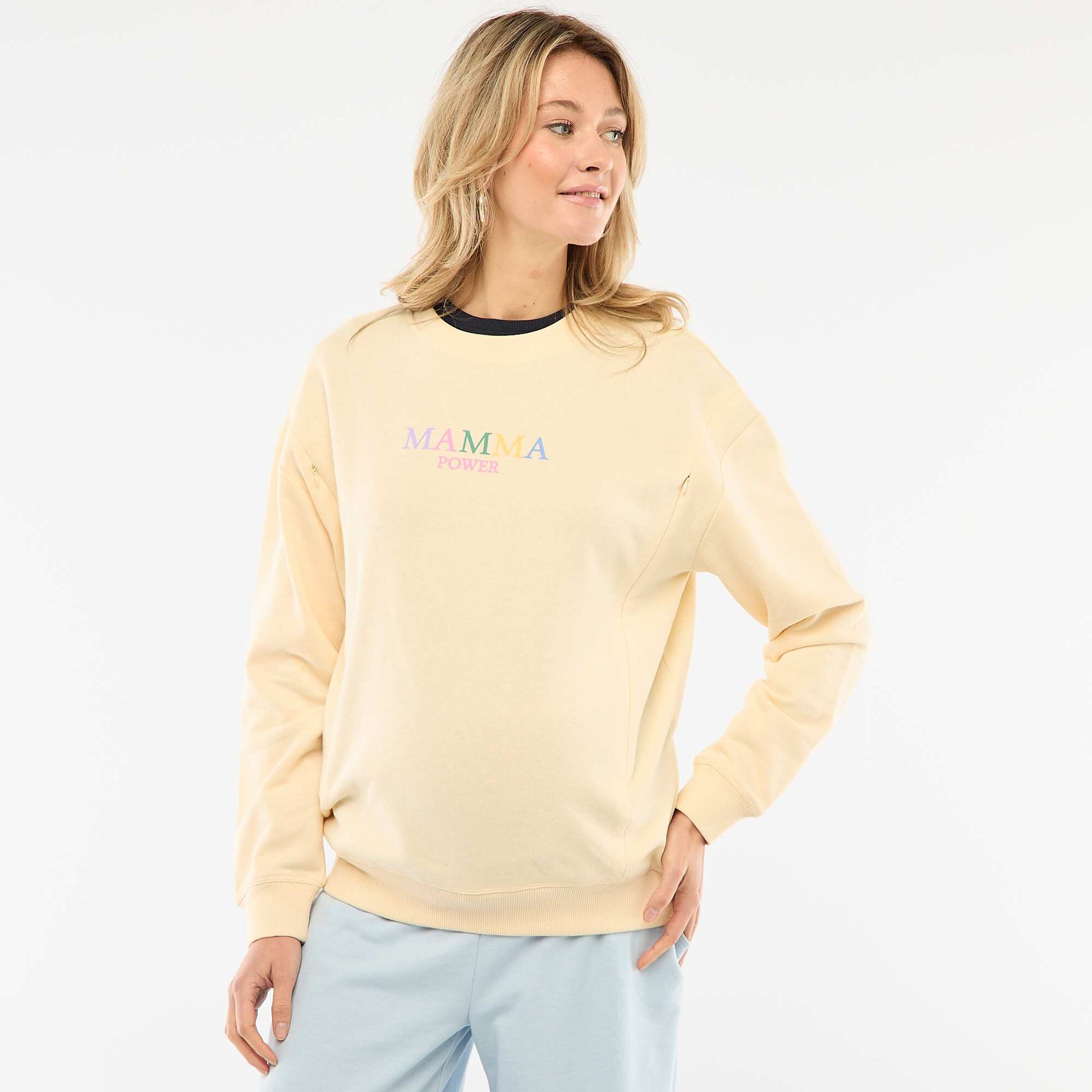 Sweat d'allaitement JAUNE