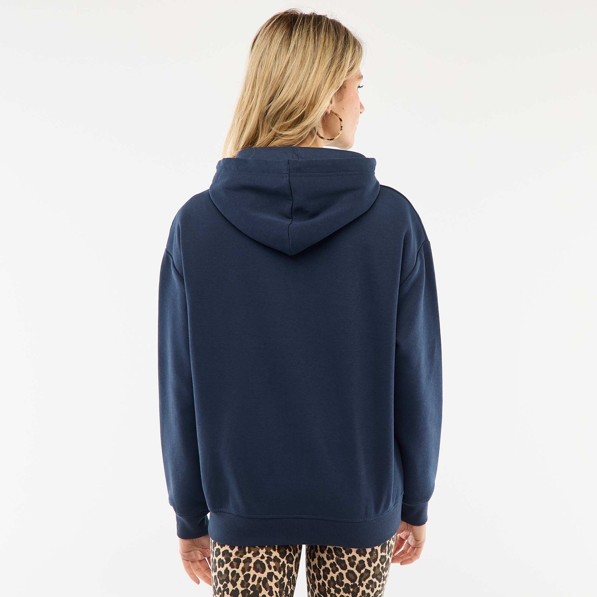 Sweat d'allaitement à capuche BLEU MARINE