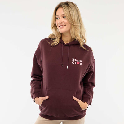 Sweat d'allaitement à capuche PRUNE