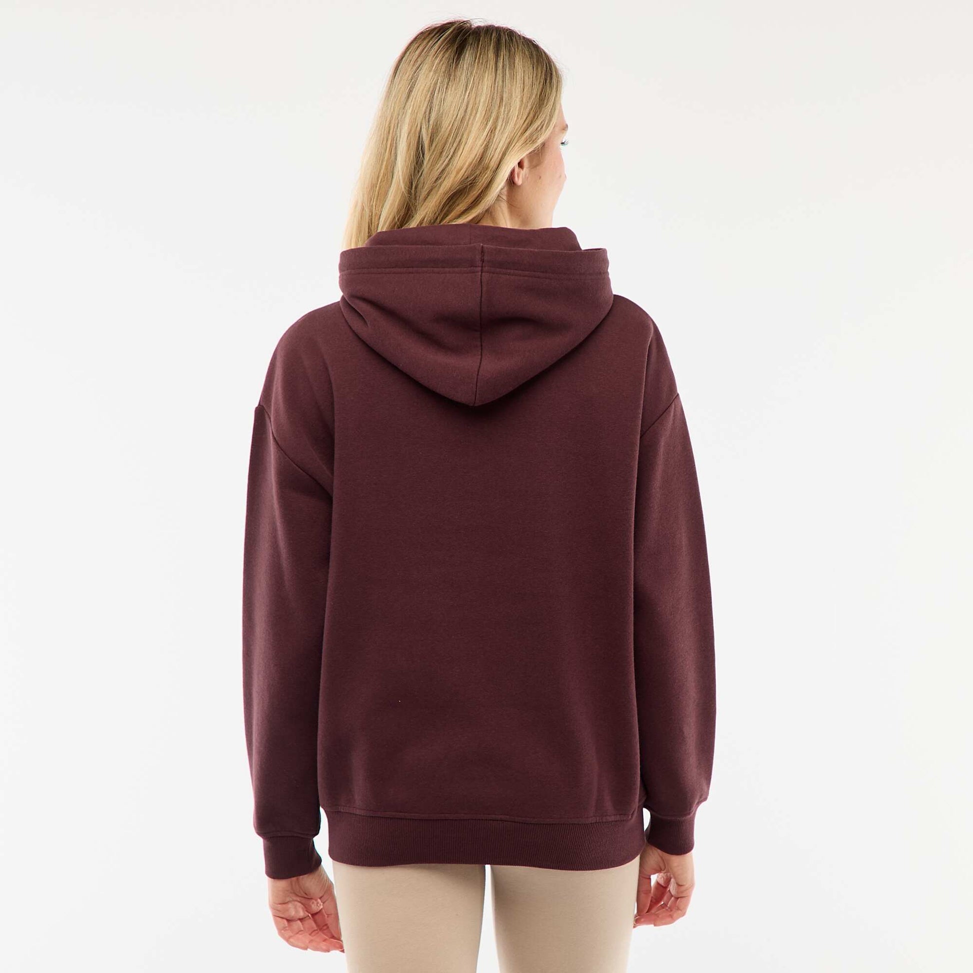 Sweat d'allaitement à capuche PRUNE