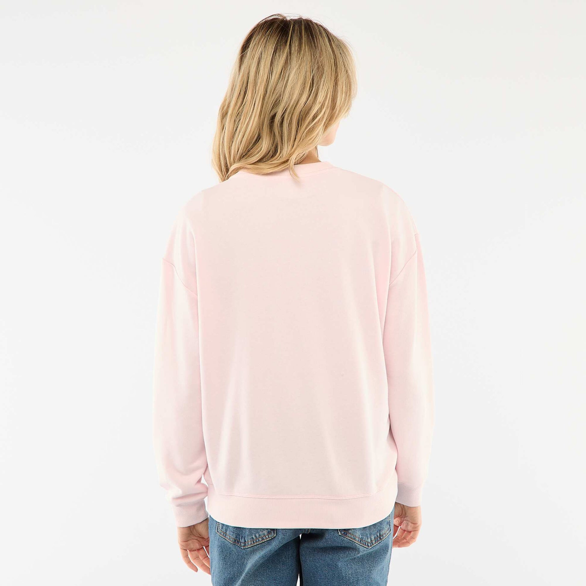 Sweat d'allaitement en molleton ROSE