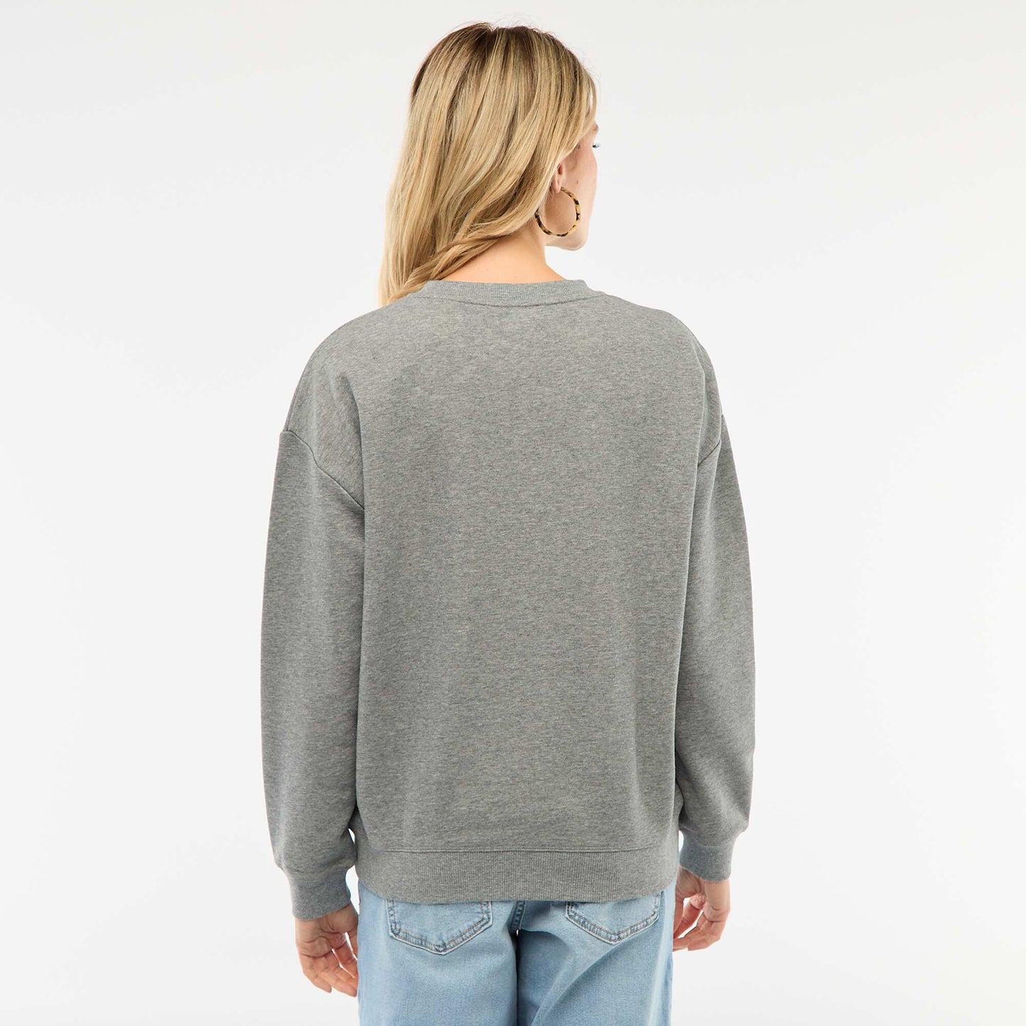 Sweat d'allaitement en molleton GRIS