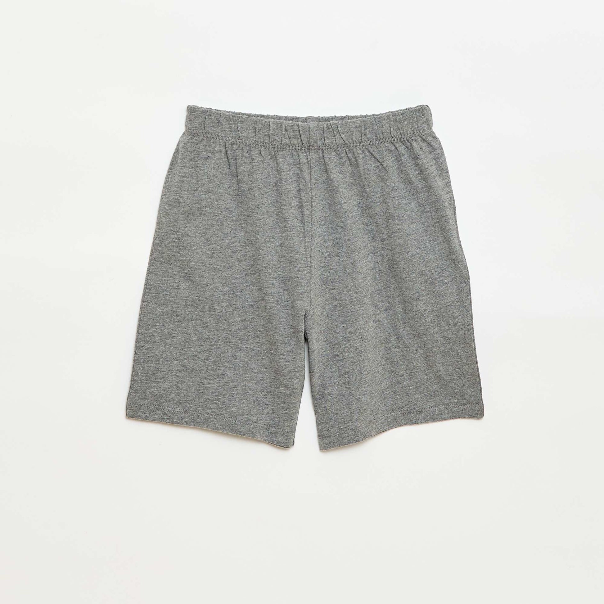 Ensemble de pyjama court 2 pièces  T-shirt + short ORANGE