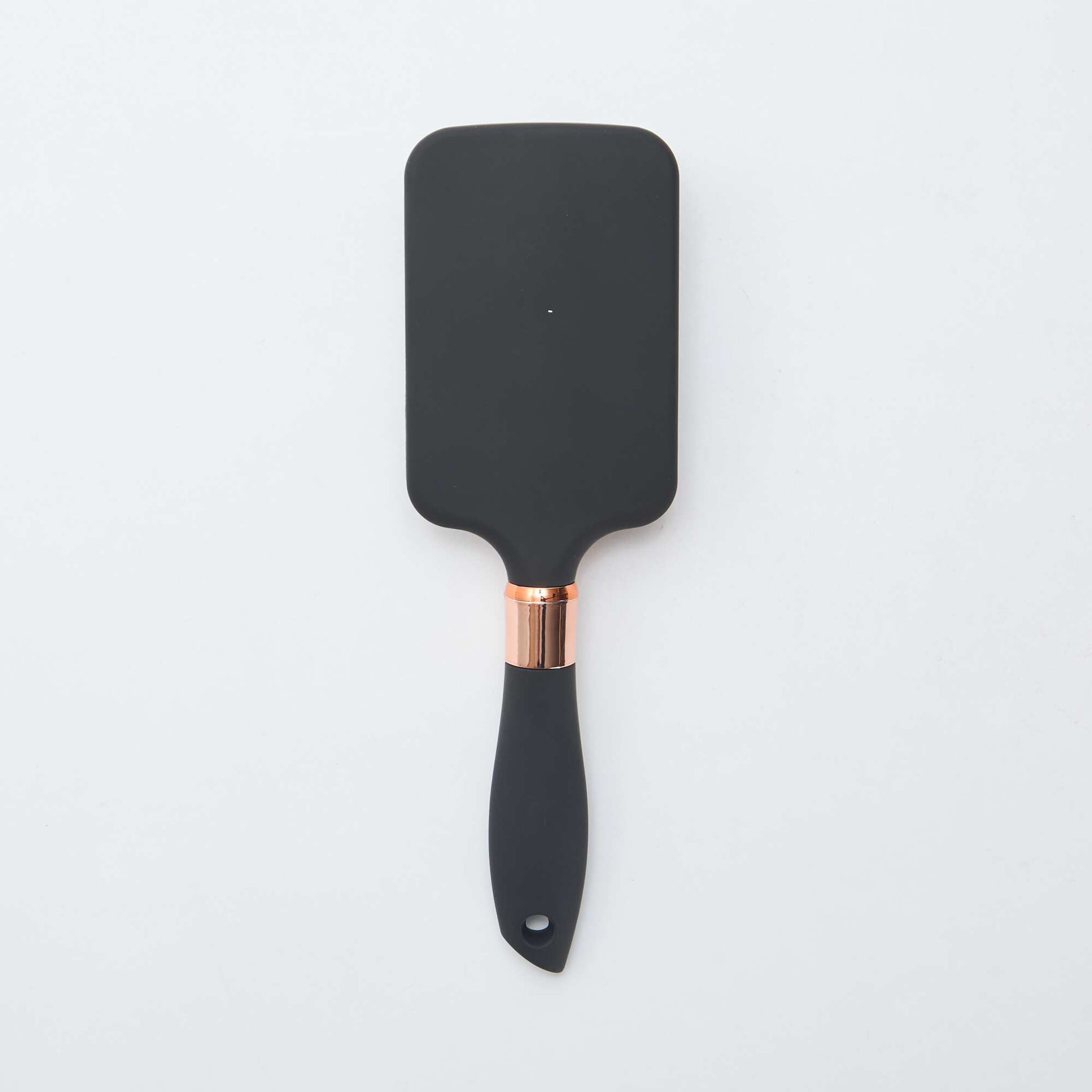 Brosse à cheveux carrée avec manche irisé NOIR