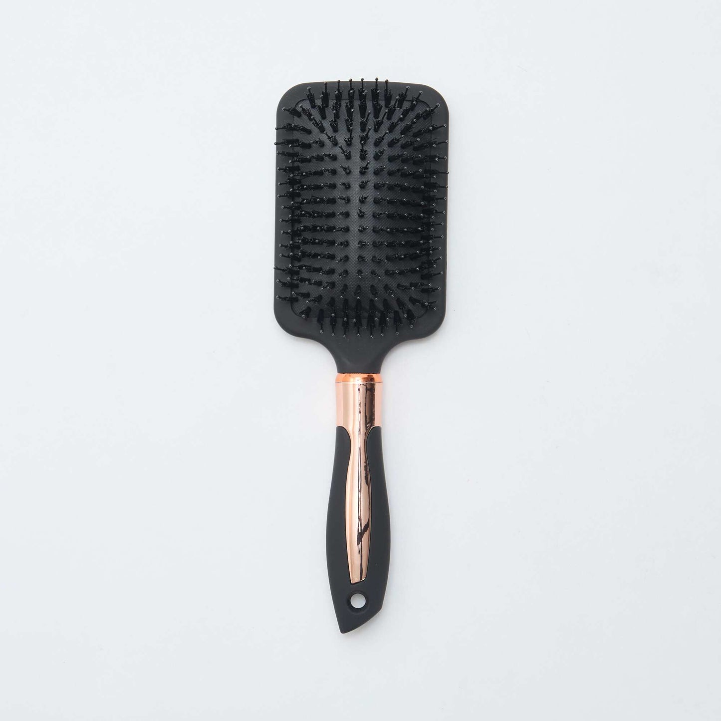 Brosse à cheveux carrée avec manche irisé NOIR