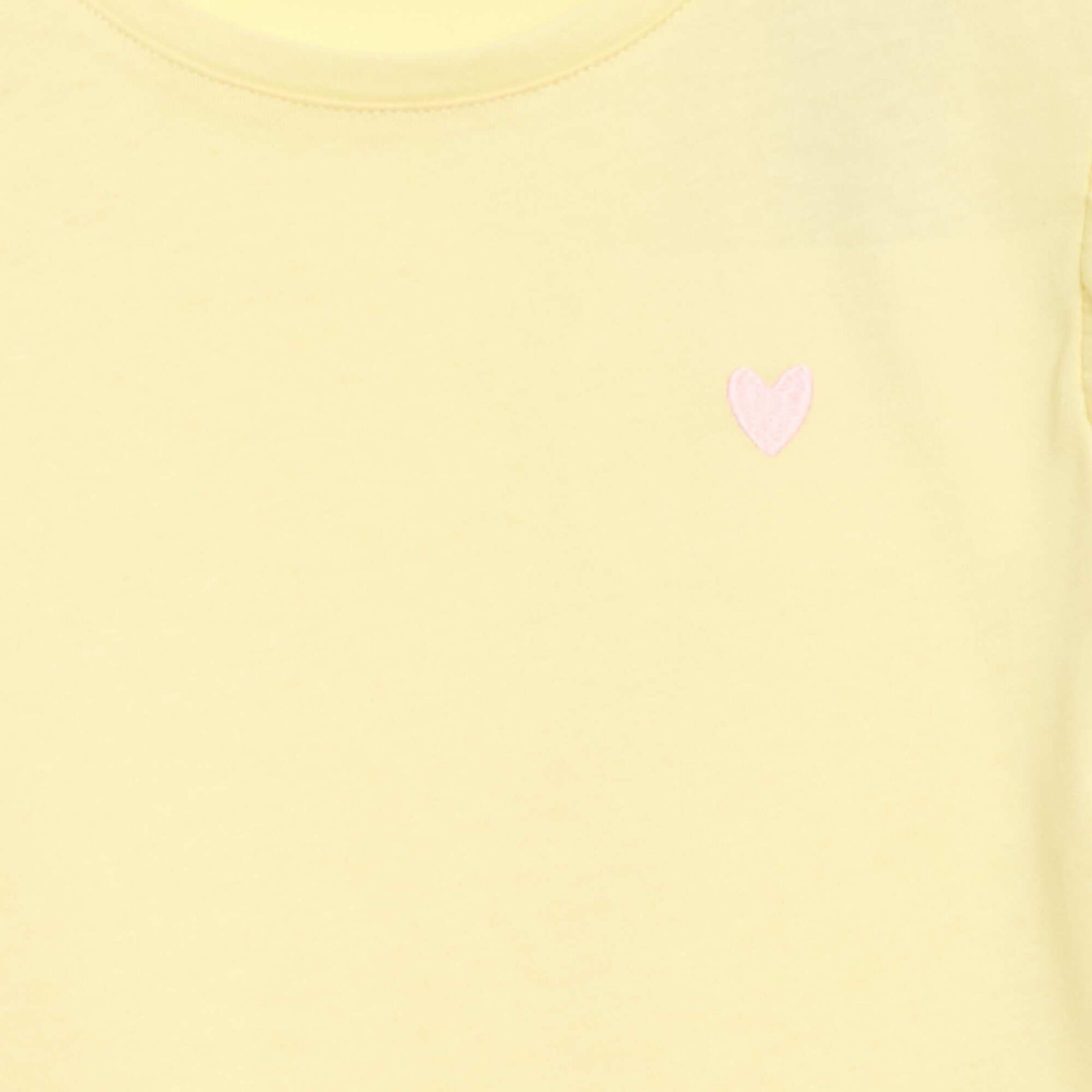 Ensemble de pyjama court t-shirt + short - 2 pièces JAUNE