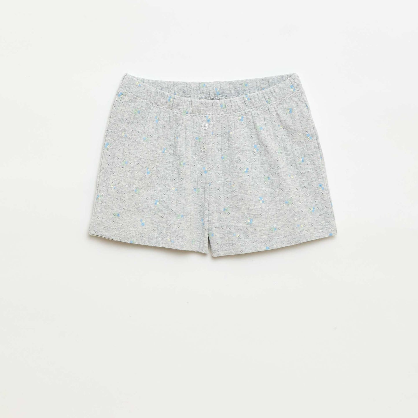 Ensemble pyjama court débardeur + short à motif - 2 pièces GRIS