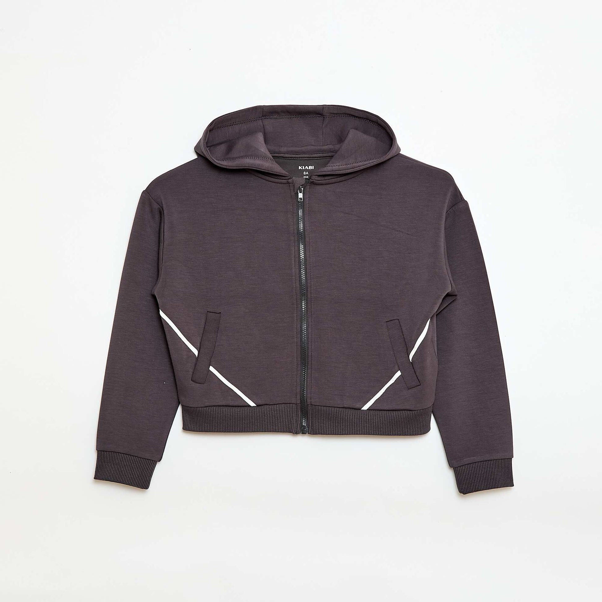Sweat à capuche toucher doux NOIR