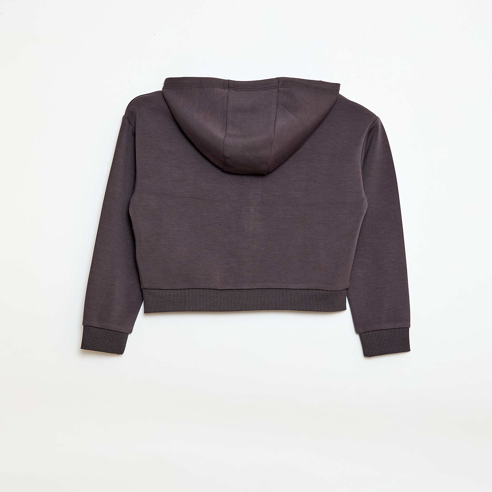 Sweat à capuche toucher doux NOIR