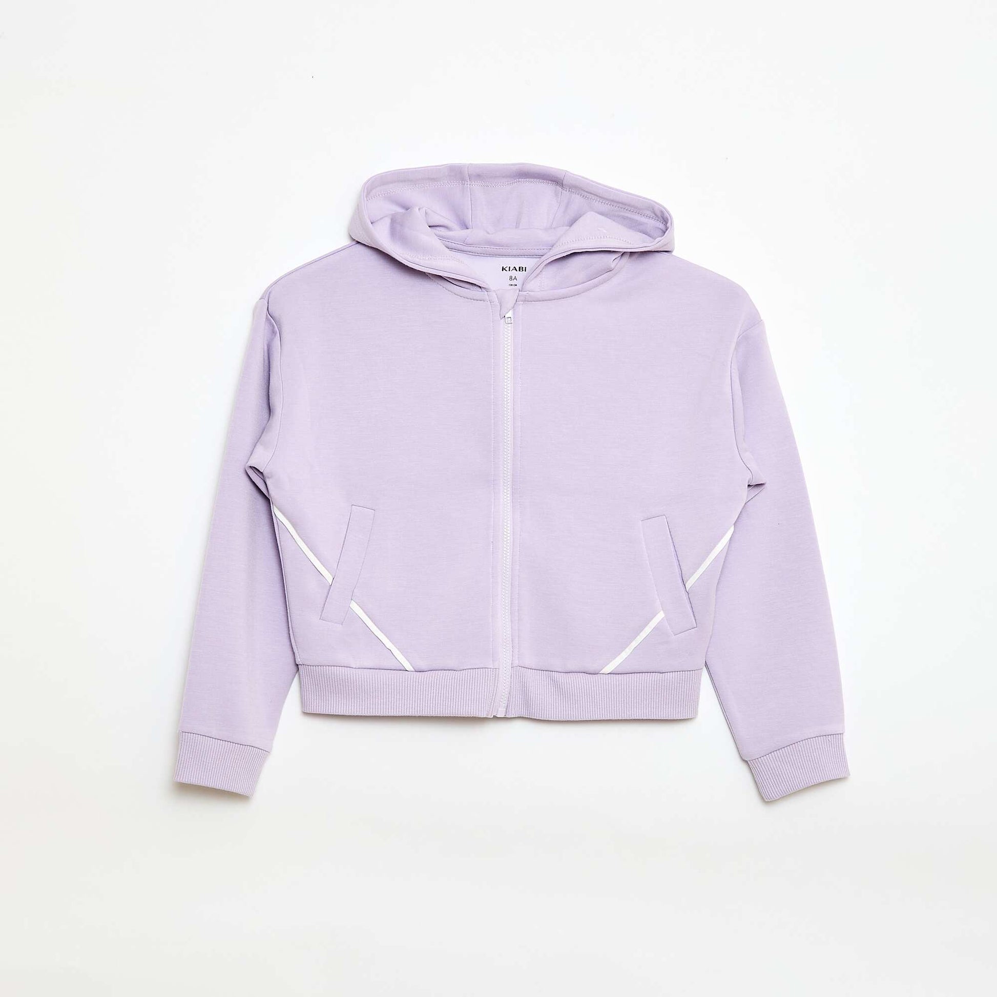 Sweat à capuche toucher doux VIOLET