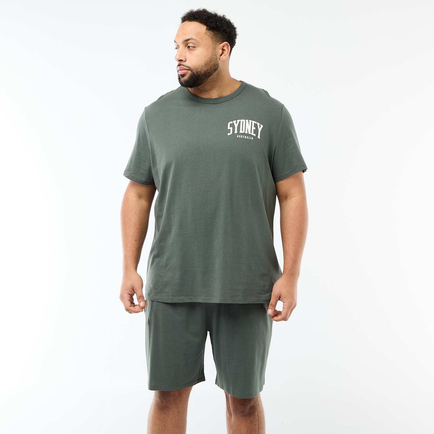 Ensemble pyjama court t-shirt + short - 2 pièces VERT