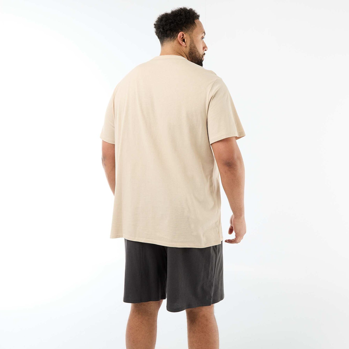 Ensemble pyjama court t-shirt + short - 2 pièces BEIGE