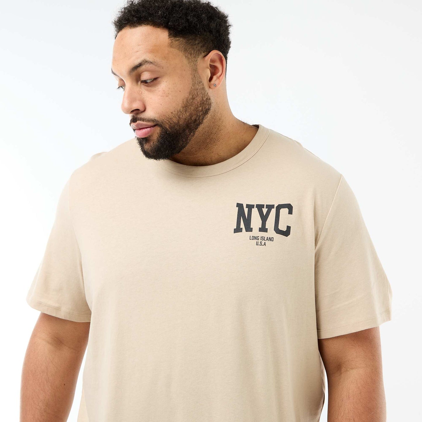 Ensemble pyjama court t-shirt + short - 2 pièces BEIGE