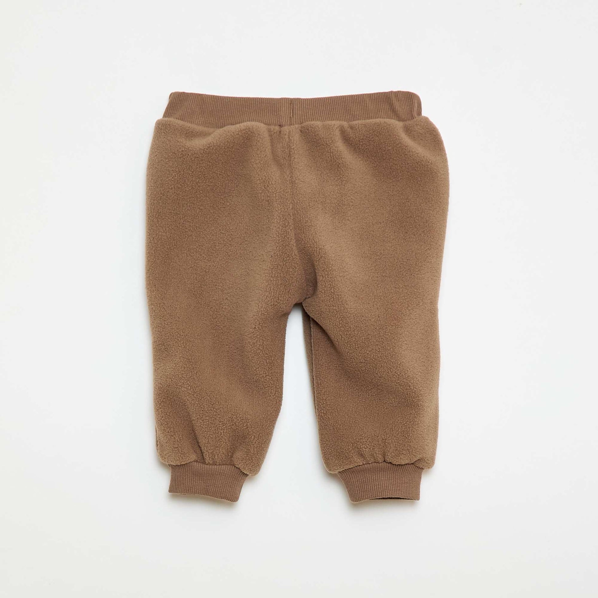 Pantalon jogging en polaire MARRON