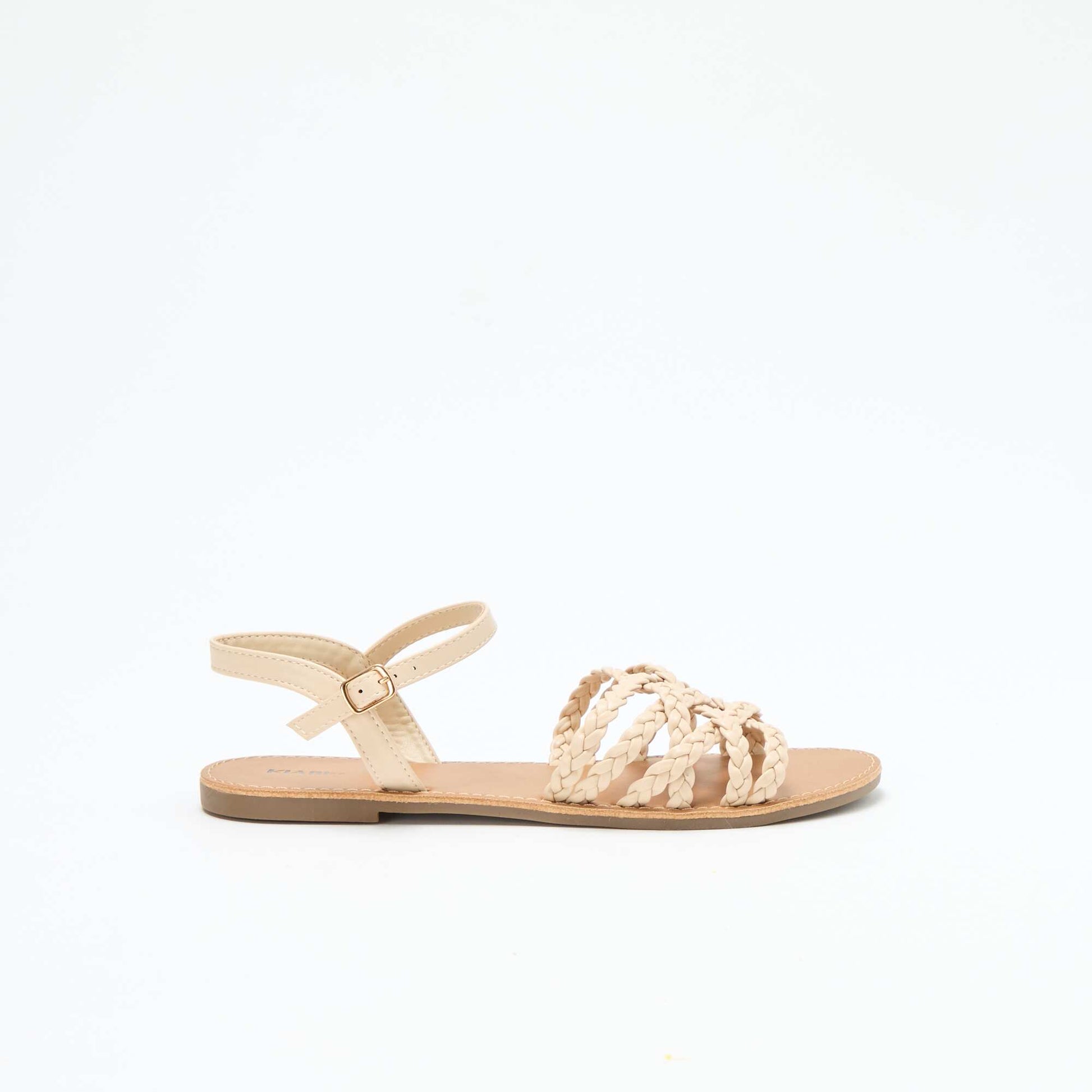 Sandales multi brides tressées BEIGE