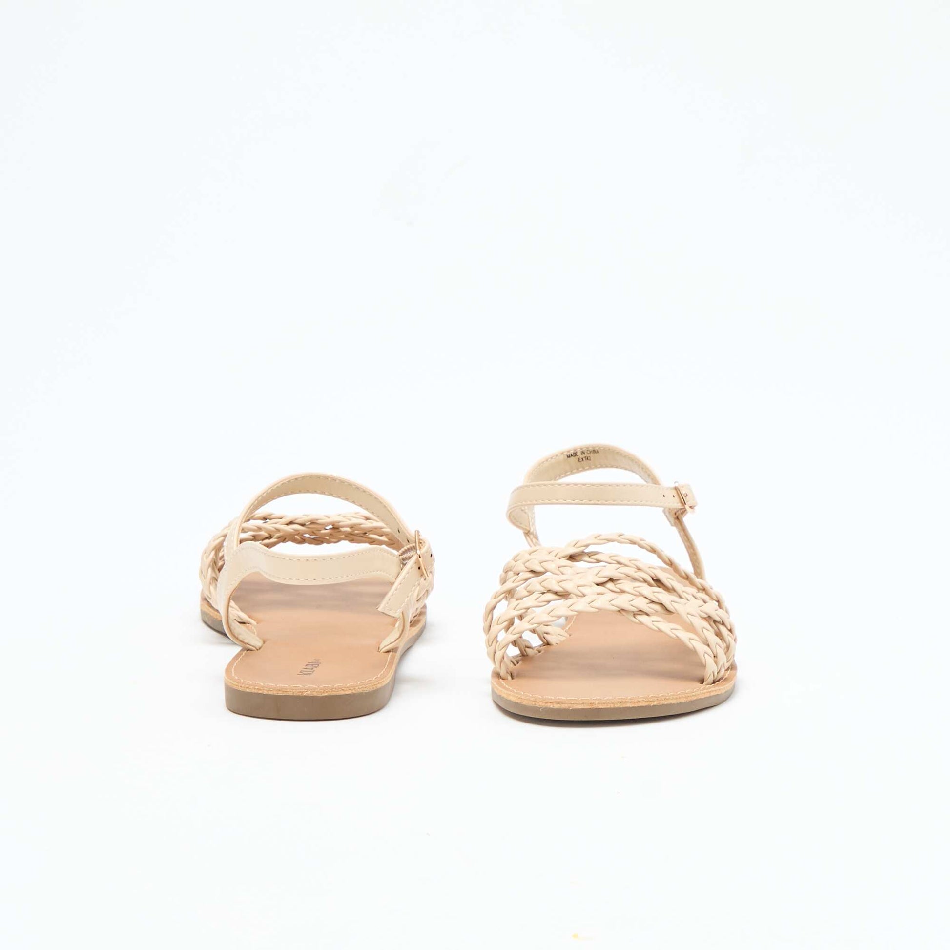 Sandales multi brides tressées BEIGE